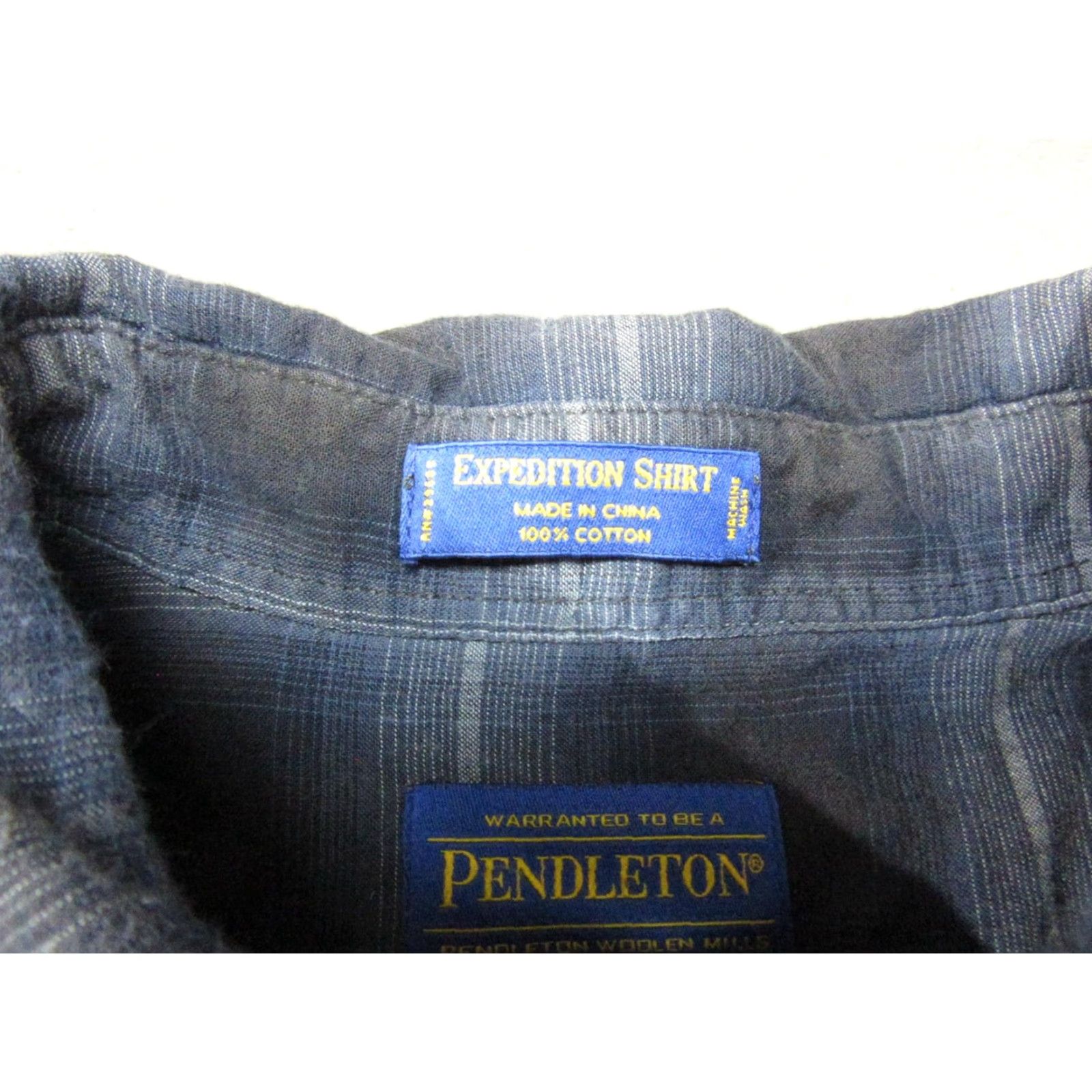 Pendleton Pendleton Shirt Mens XL Blue Plaid Expedition Long Sleeve Button-Up Pockets Size US XL / EU 56 / 4 - 3 Thumbnail