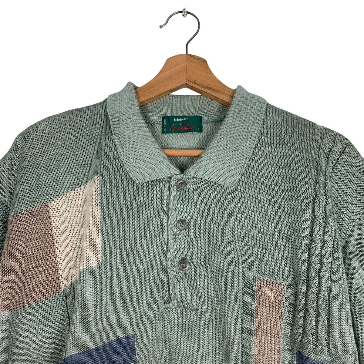 Japanese Brand ARNOLD PALMER Umbrella Small Logo Knitted Jumper #1221-C55 Size US L / EU 52-54 / 3 - 9 Thumbnail