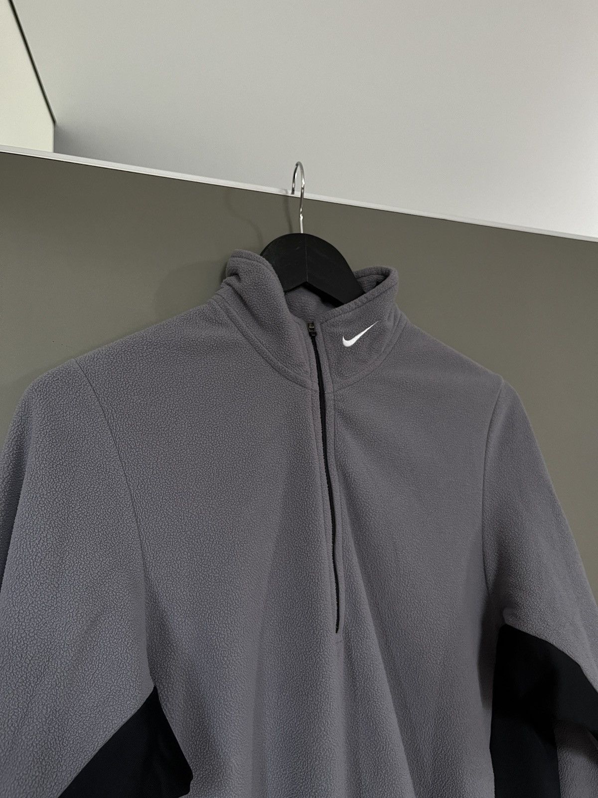 Nike × Vintage Nike Vintage Gray Fleece 1/3 Sweatshirt Size US S / EU 44-46 / 1 - 2 Thumbnail