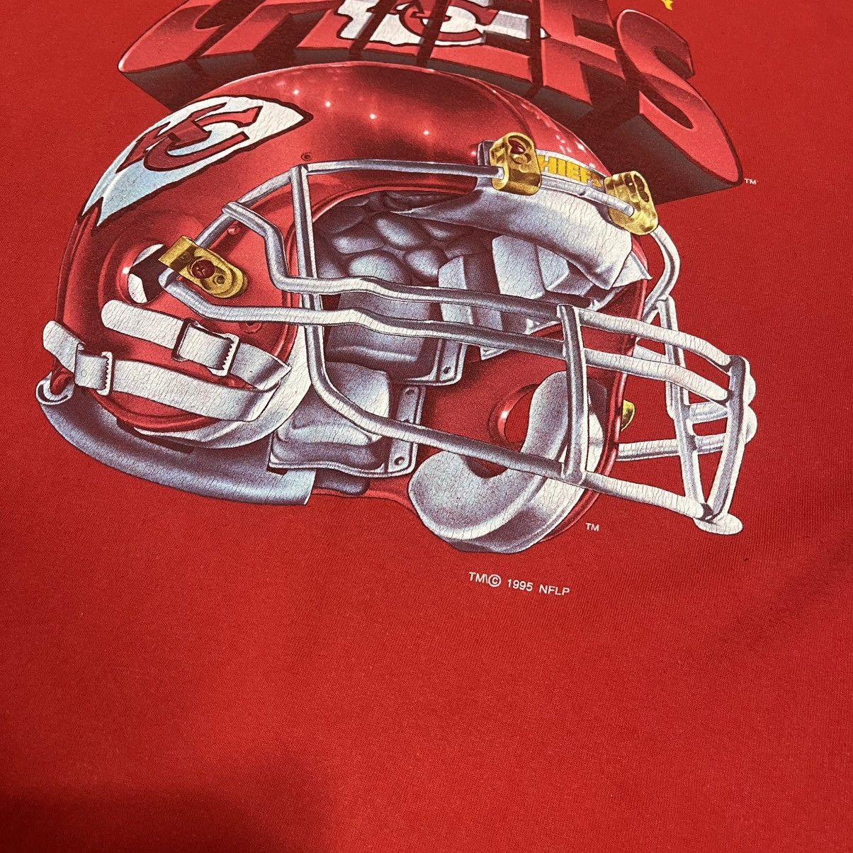 Vintage Red vintage Kansas City Chiefs 1995 single stitch tee NFL Size US XL / EU 56 / 4 - 3 Thumbnail