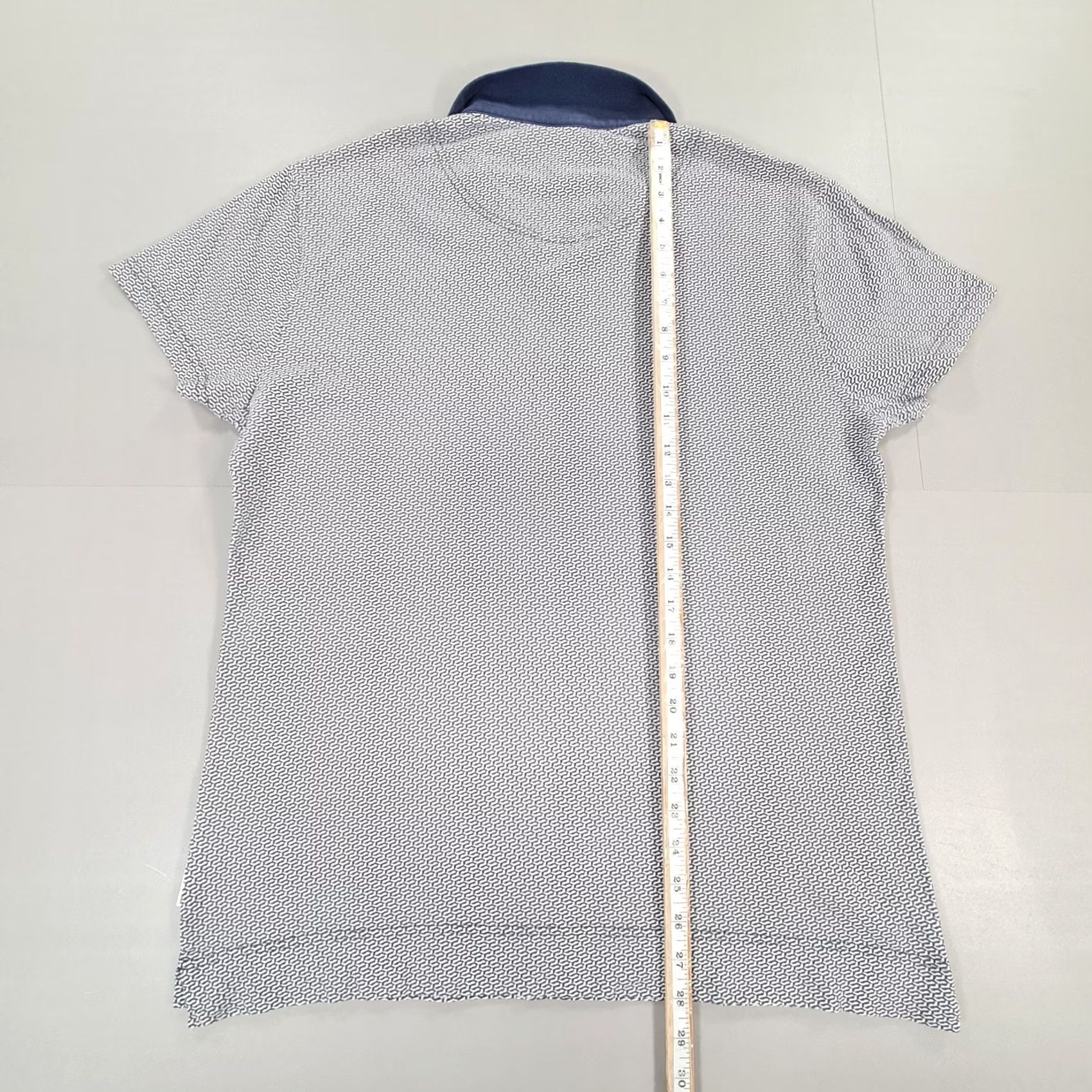 Orlebar Brown VINTAGE/No — (not vintage) Orlebar Brown Polo Shirt Mens Blue 2XL Cotton Short Sleeve Buttonless Spread Collar Geometric/ Solid Pattern Casual Summer Size US XXL / EU 58 / 5 - 6 Thumbnail