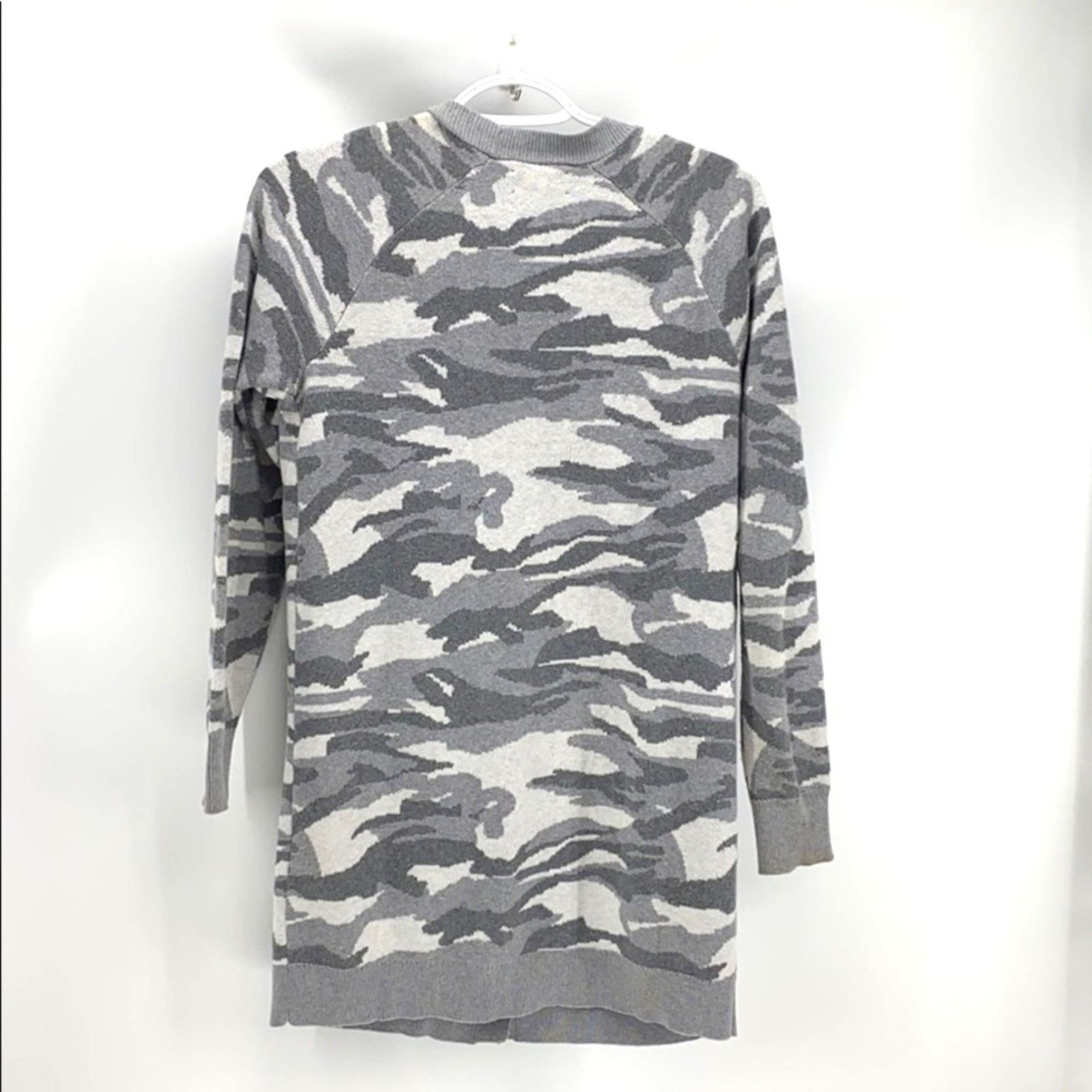 Lucky Brand Lucky Brand camouflage grey longline cardigan size XS Size XS / US 0-2 / IT 36-38 - 2 Thumbnail
