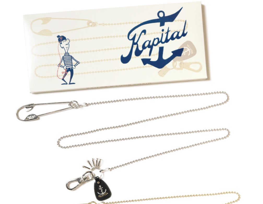 Kapital Brass Anchor Snood Chain Size ONE SIZE - 2 Thumbnail