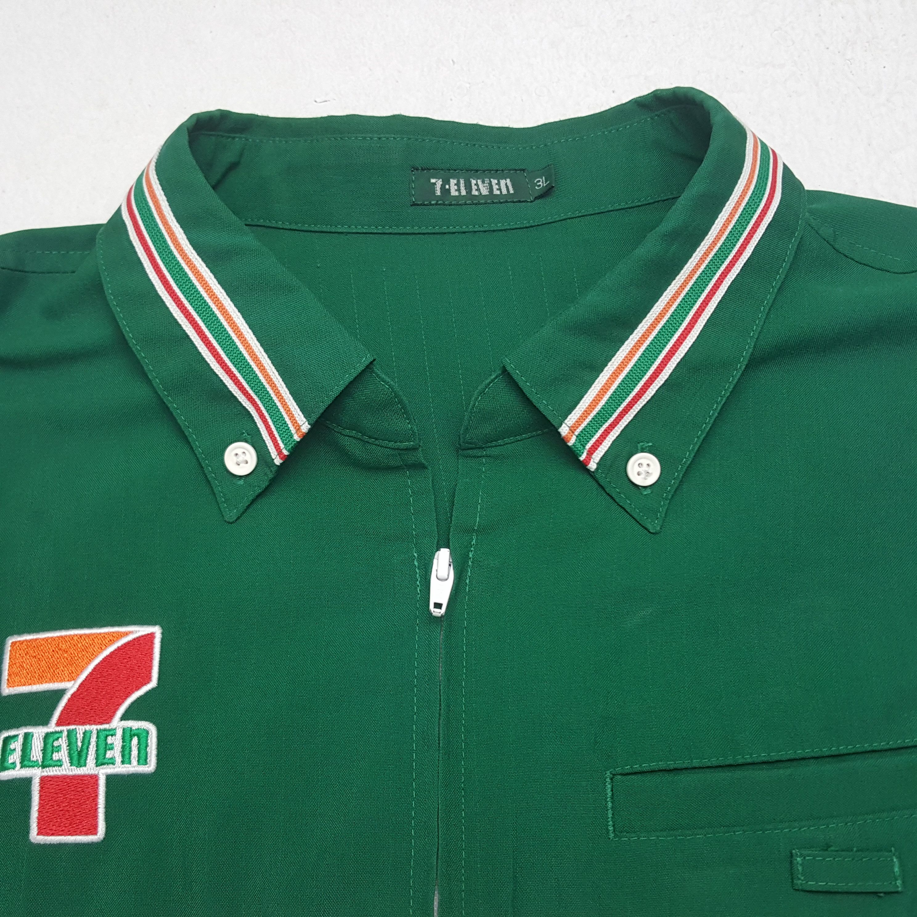 Japanese Brand × Vintage Vintage 7 Eleven Embroidery Logo 7 Worker Zipper Jacket Size US XL / EU 56 / 4 - 5 Thumbnail