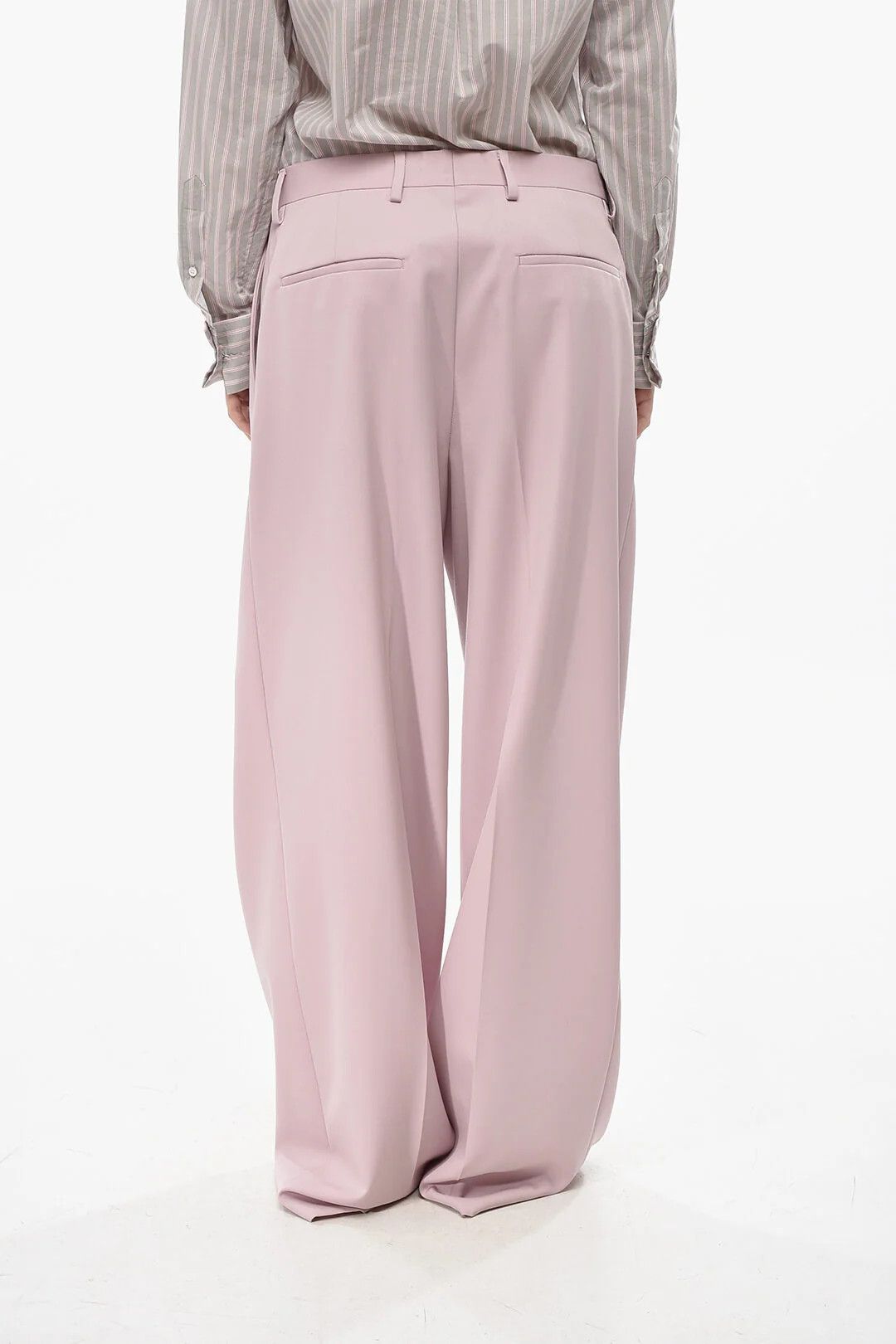 Dries Van Noten og1mm0426 Wool Pant in Pink Size 30" / US 8 / IT 44 - 2 Thumbnail