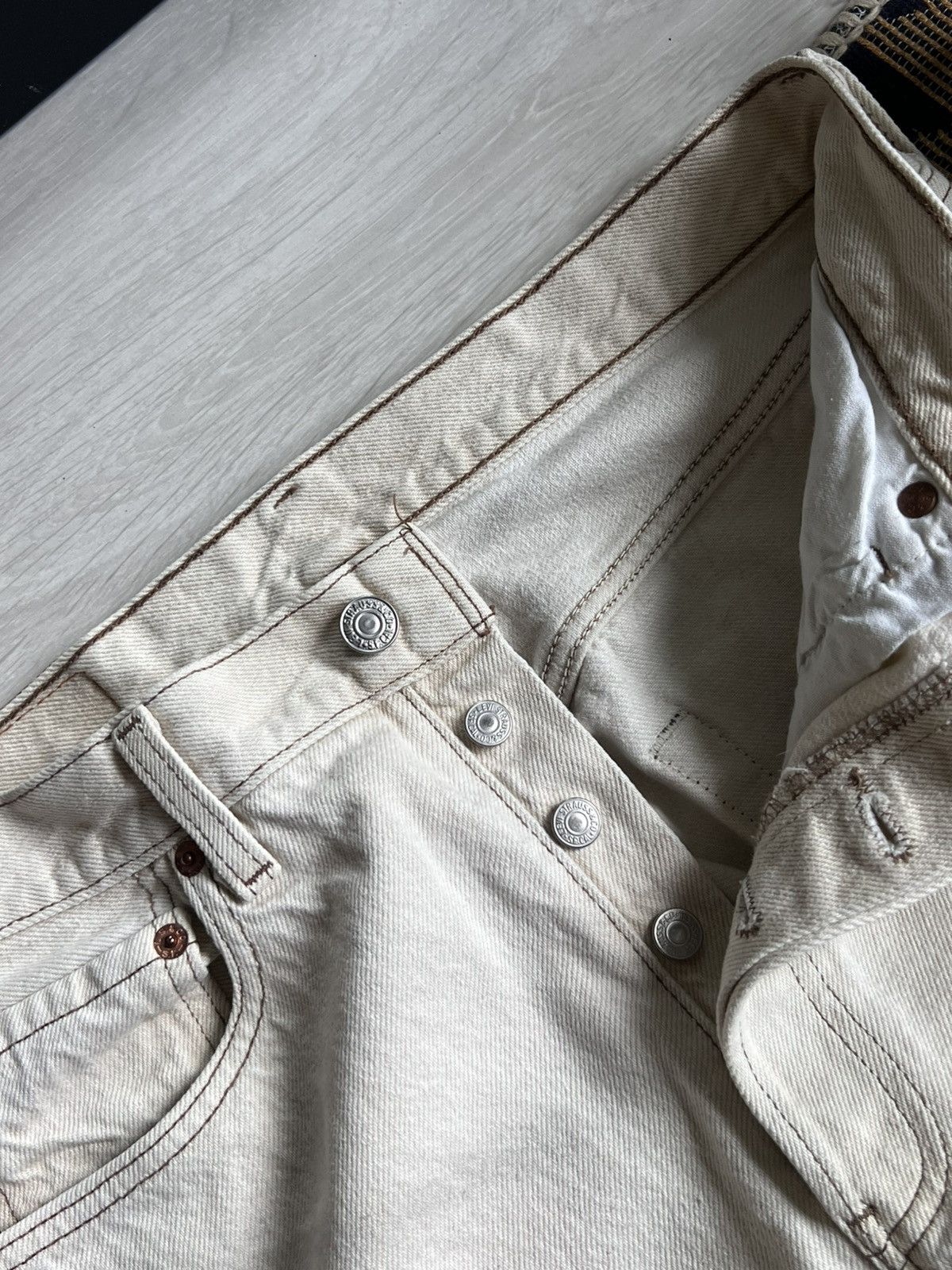 Levi's Vintage U.S.A Levi’s Custom Handmade Tribal Jeans Size US 32 / EU 48 - 9 Thumbnail