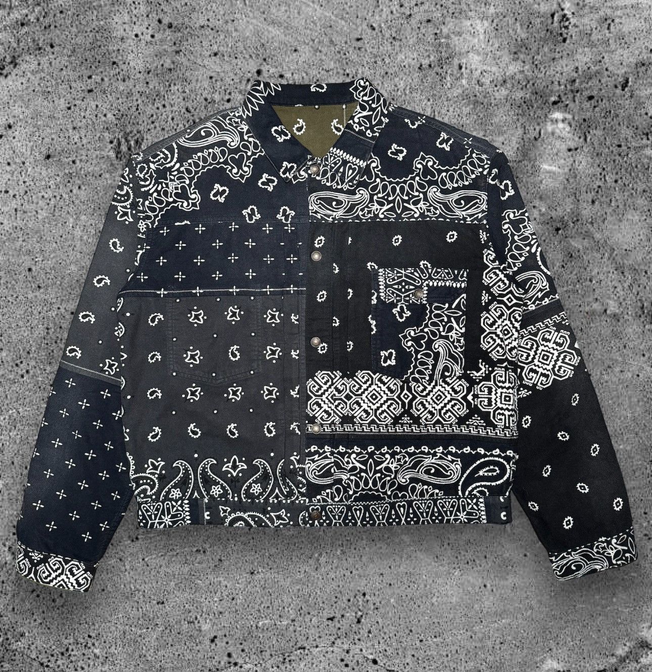 Kapital KAPITAL “REVERSIBLE BANDANA TRUCKER JACKET” Size US XL / EU 56 / 4 - 1 Thumbnail