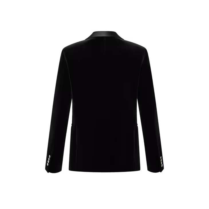 Louis Vuitton Single-Breasted Velvet Tuxedo Jacket Size 50R - 4 Thumbnail