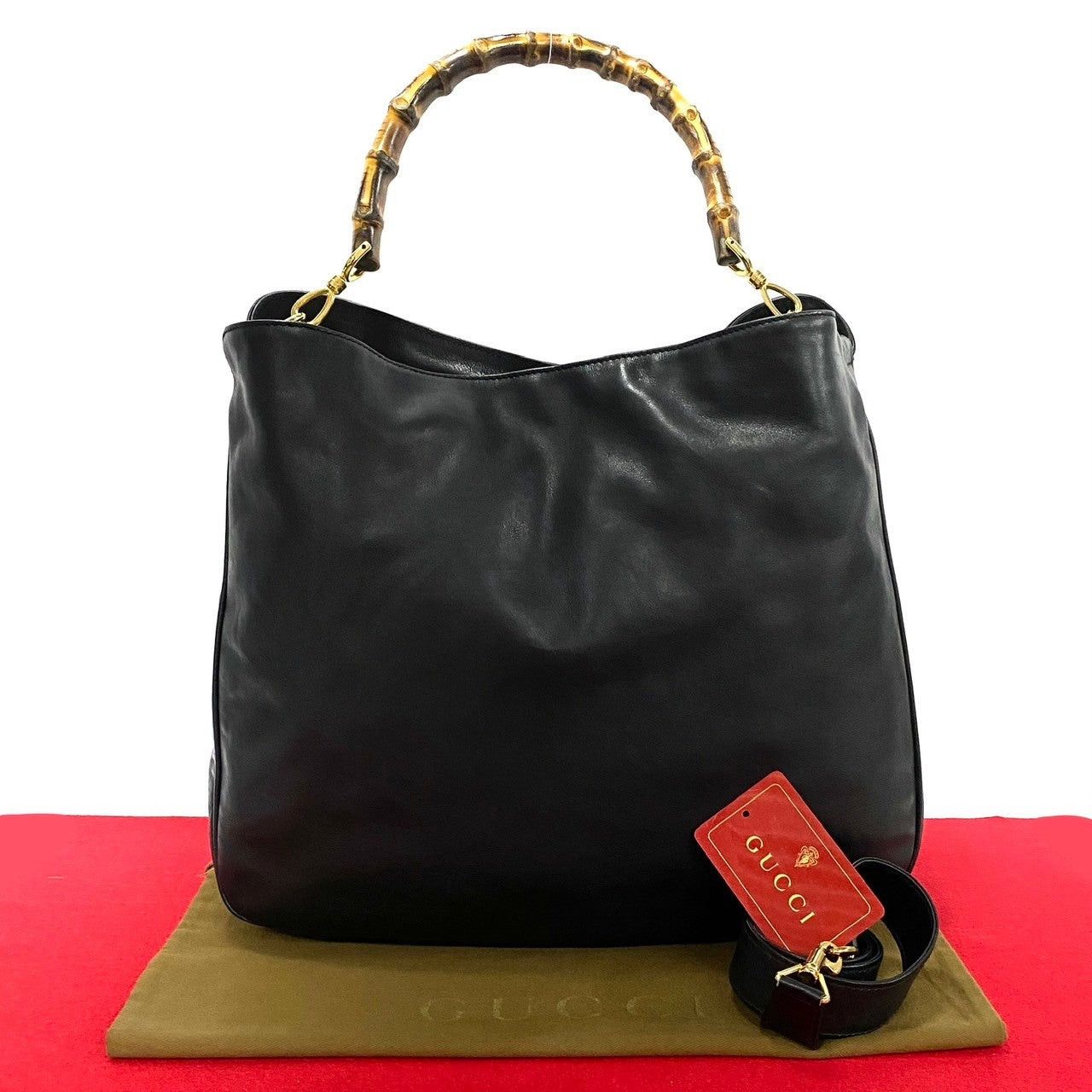 Gucci Gucci Shoulder Bag Black Leather Size ONE SIZE - 1 Thumbnail