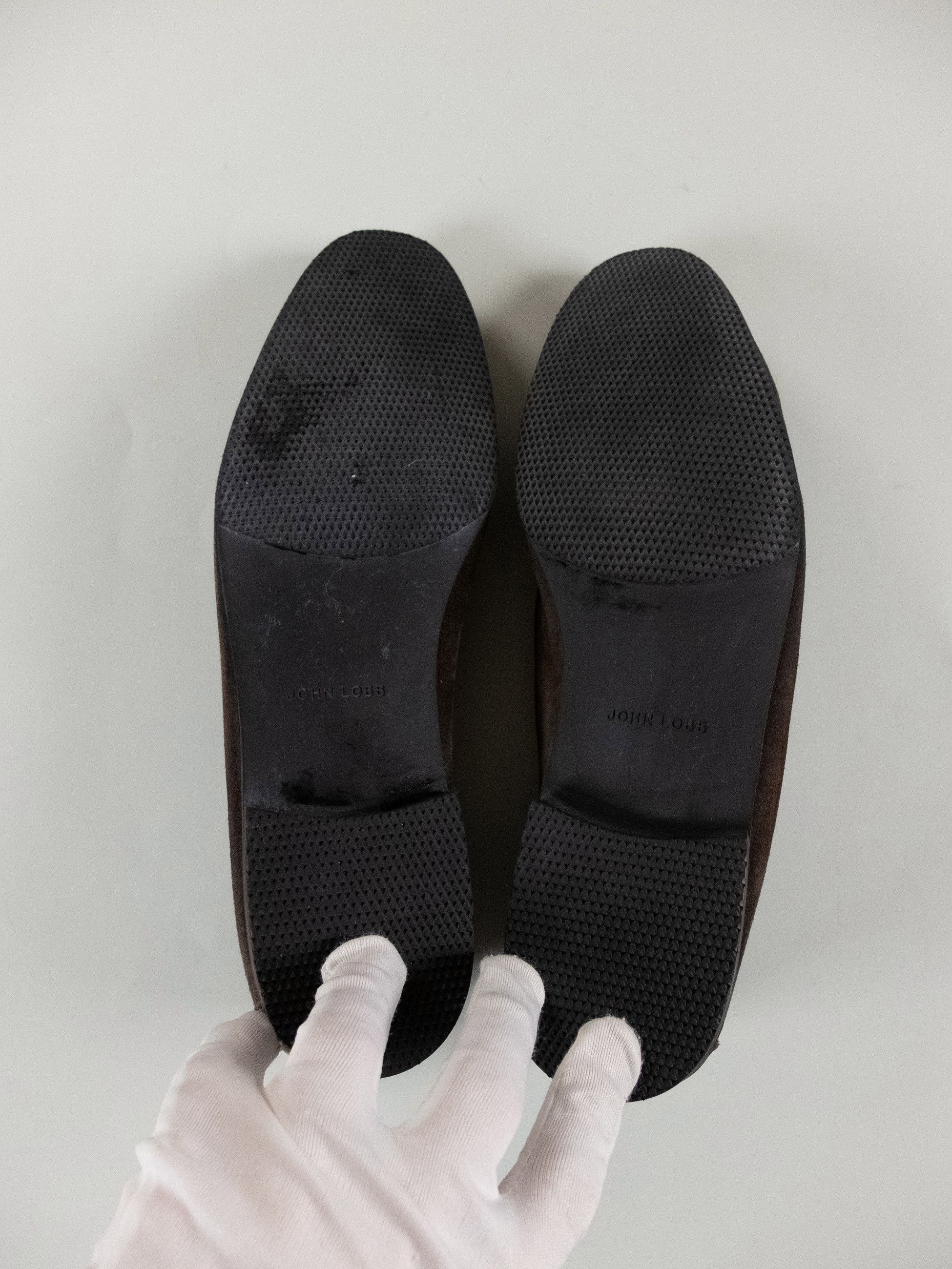 John Lobb JOHN LOBB Tyne brown suede leather unlined loafers 9 42 Size US 9 / EU 42 - 6 Thumbnail