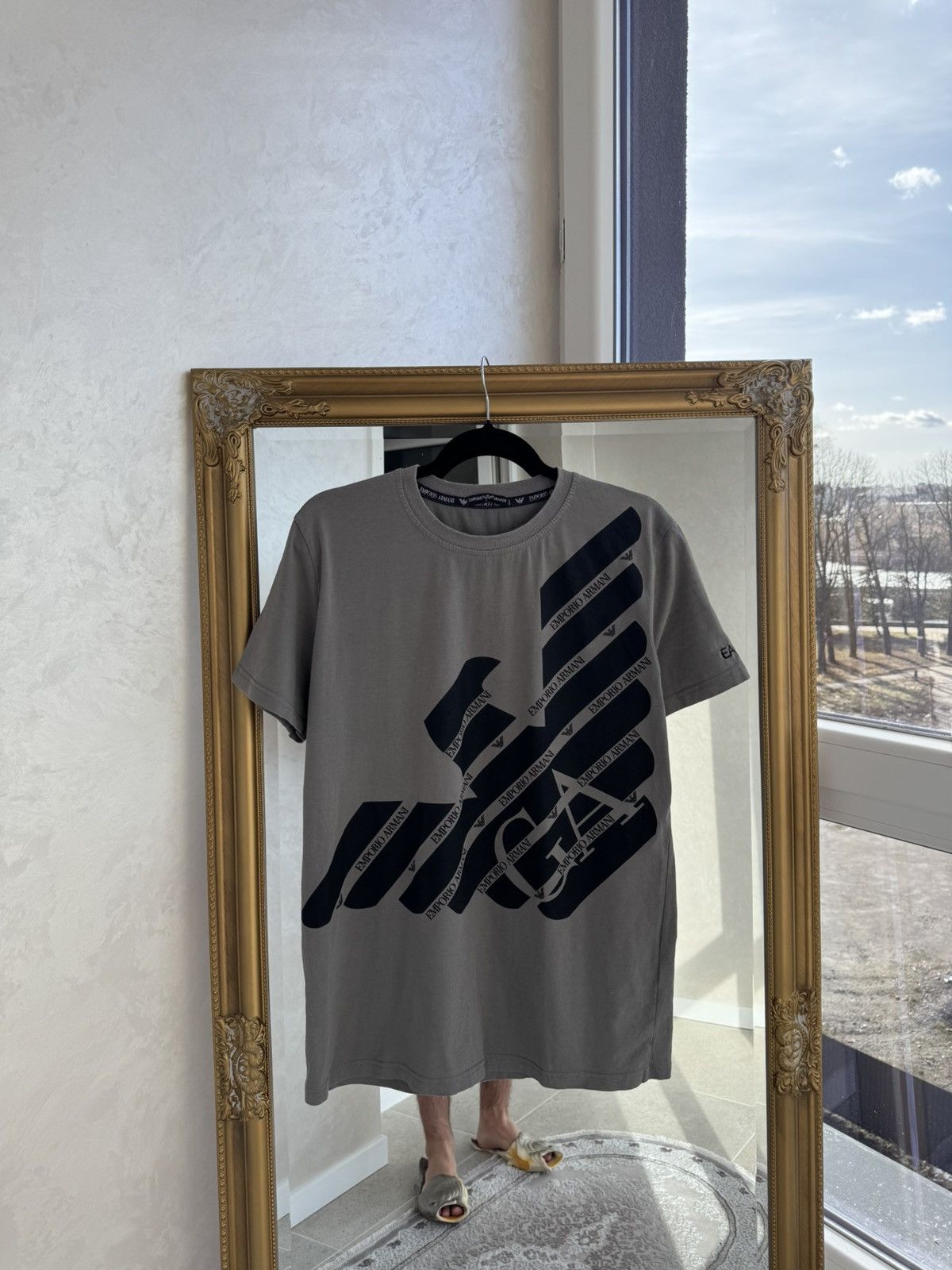 Armani Y2K Emporio Armani Big Logo T-shirt Streetwear Rare Casual Size US L / EU 52-54 / 3 - 2 Thumbnail
