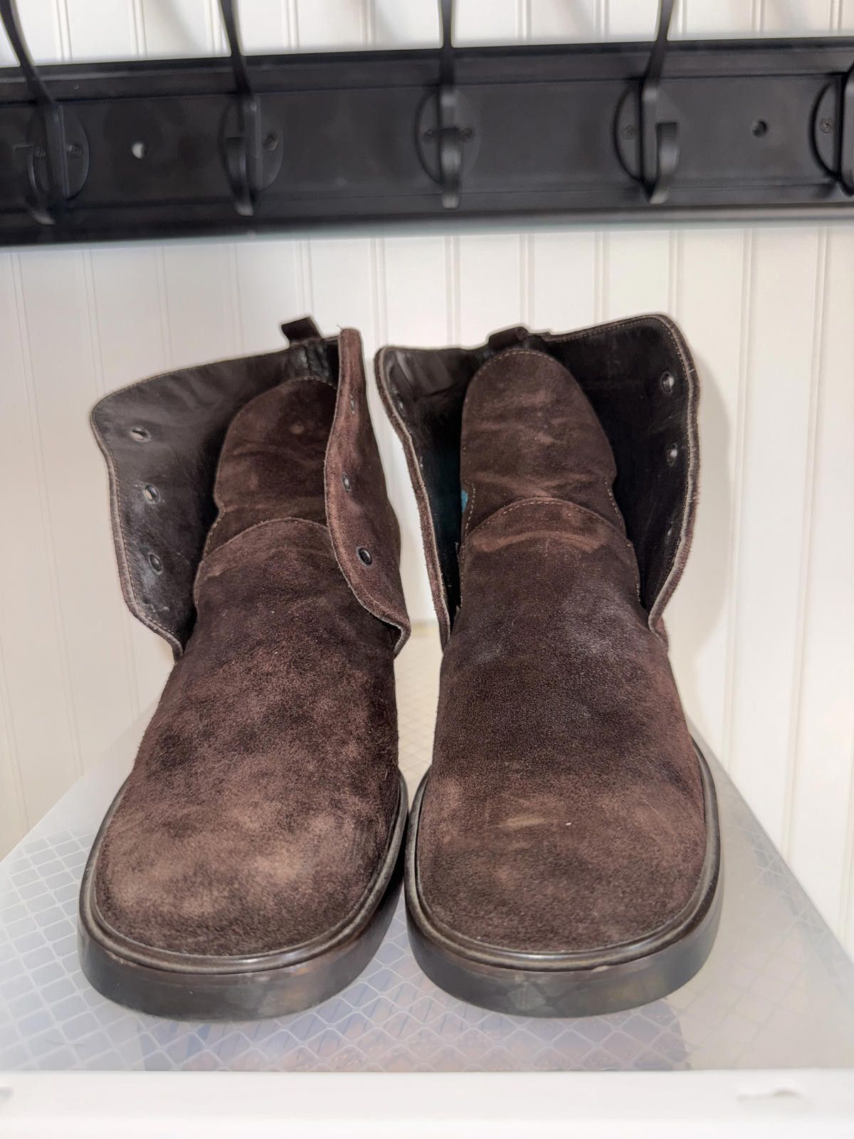 Other Joan & David Brown Suede Ankle Boots with Block Heel Size US 8.5 / IT 38.5 - 1 Thumbnail