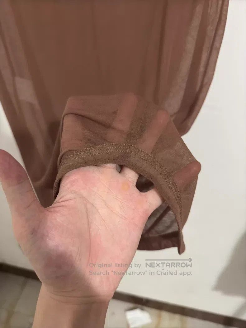 Saint Laurent Paris Saint Laurent Paris Brown Chiffon Destroyed Sleeveless Ves Size L / US 10 / IT 46 - 5 Thumbnail