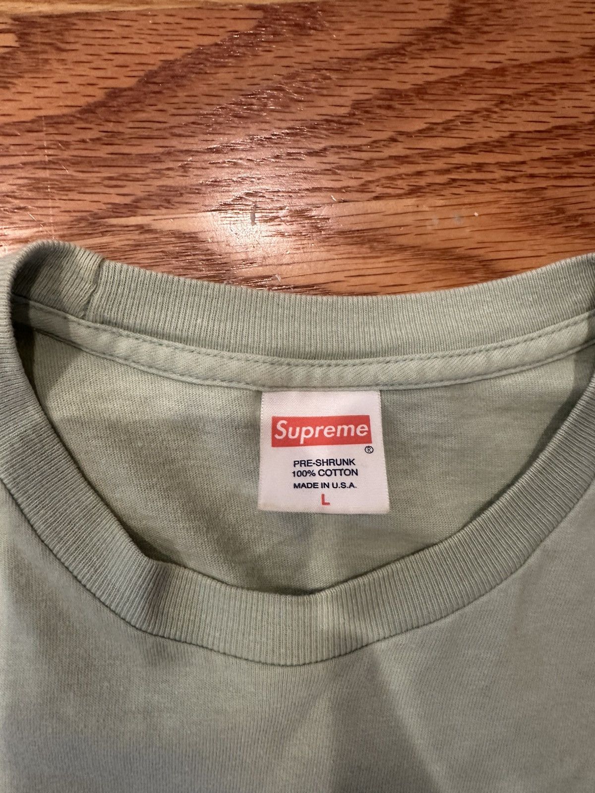 Supreme Supreme America’s Most Wanted T Shirt in Mint Size US L / EU 52-54 / 3 - 3 Thumbnail