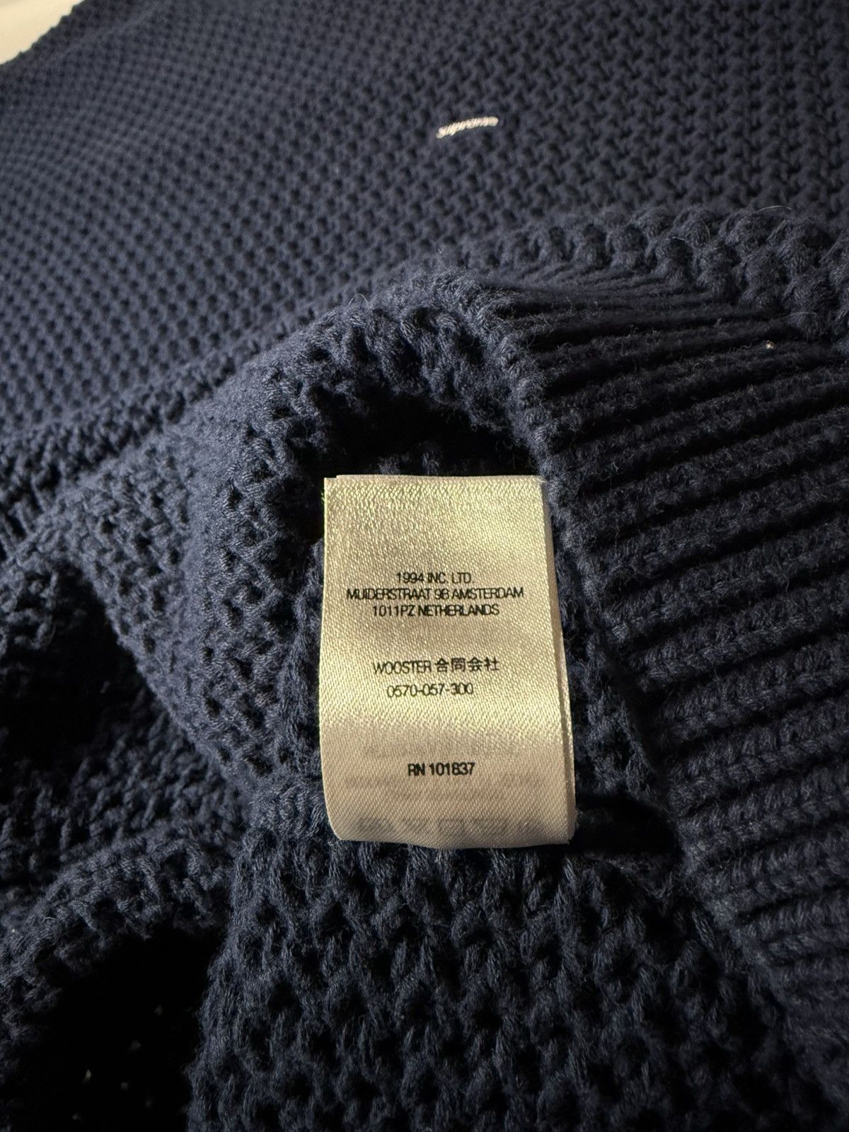 Supreme Supreme open knit sweater ss18 size L Size US L / EU 52-54 / 3 - 8 Thumbnail