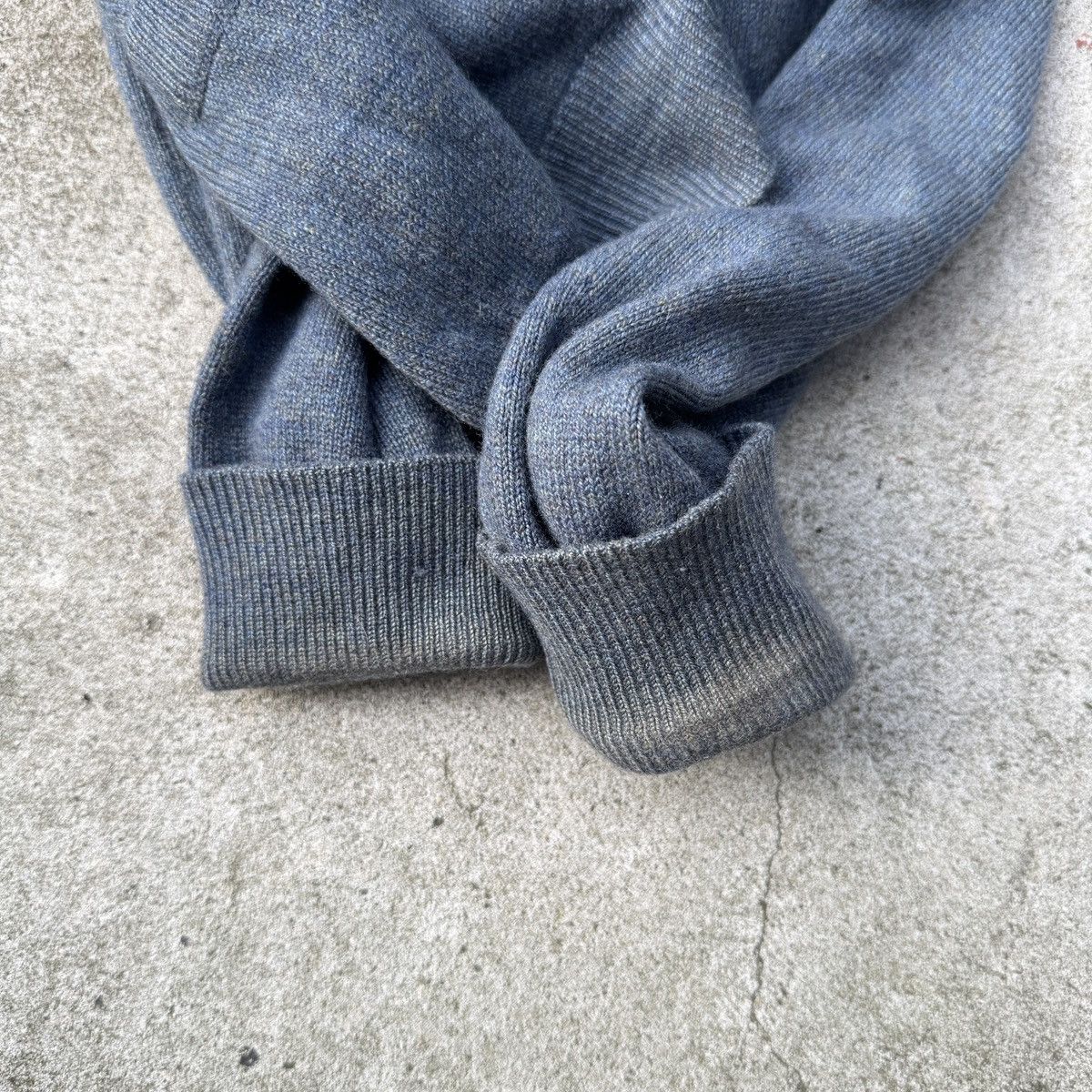 Vintage 60s Cashmere Faded Cardigan Sweater ERD Grunge Chrome Size US XL / EU 56 / 4 - 9 Thumbnail
