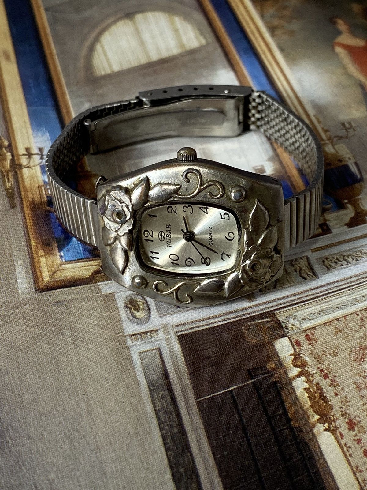 Jewelry FUBAR Watch Vintage, Floral Motif Size ONE SIZE - 1 Thumbnail