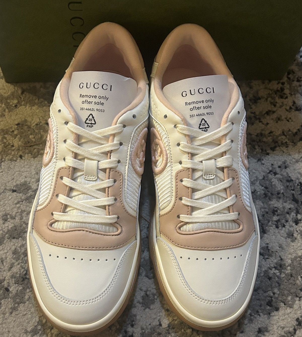 Gucci Gucci MAC80 Low Top Leather Skateboard Sneakers Size US 8.5 / IT 38.5 - 4 Thumbnail