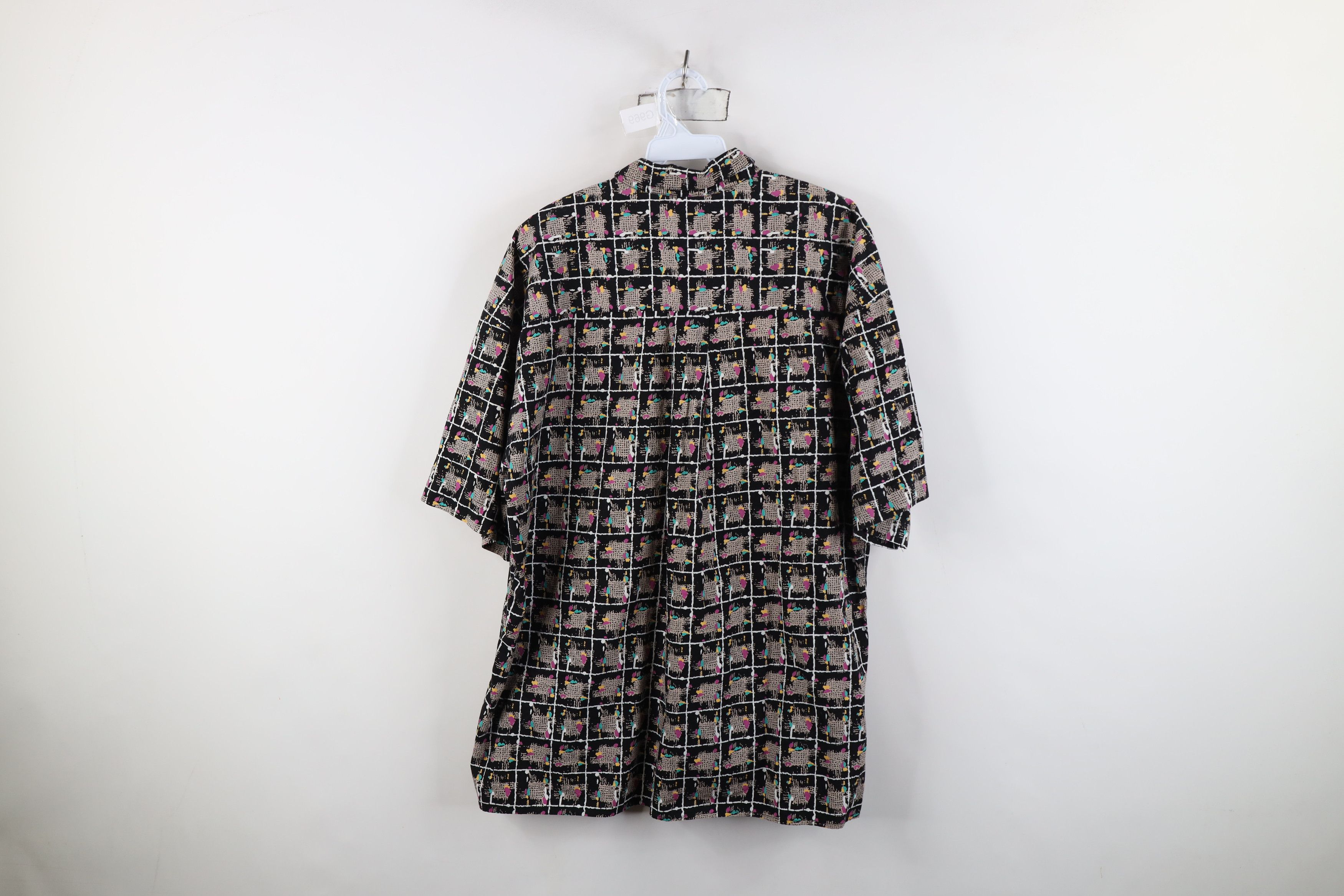 Vintage Vintage 90s Streetwear Paint Splatter Collared Button Shirt Size US XL / EU 56 / 4 - 9 Thumbnail