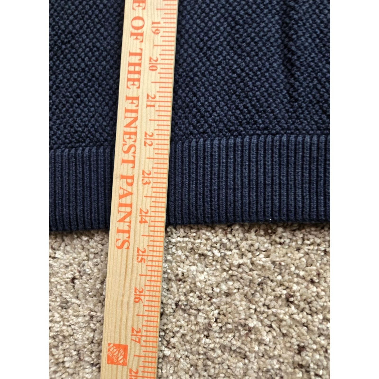 Abercrombie & Fitch Abercrombie & Fitch Sweater Mens Small Blue Stripe Waffle-Knit Roll Neck Crew Neck Pullover Knit Size US S / EU 44-46 / 1 - 7 Thumbnail