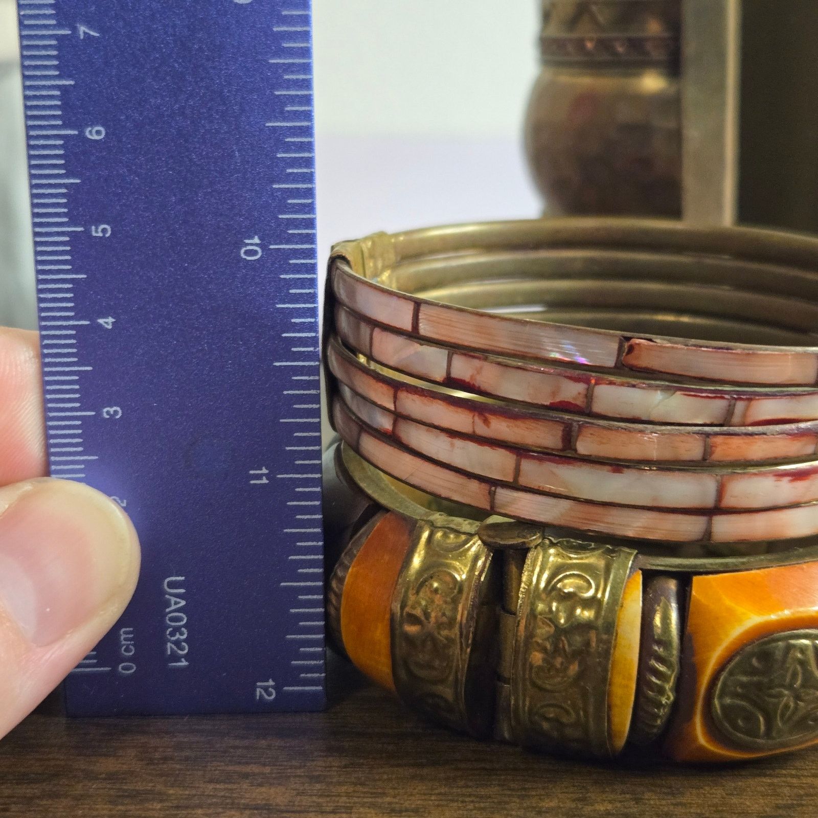Poeme Bohemian Vintage Boho Jewelry Lot Mixed Metals Bangles Cuff Set Size ONE SIZE - 12 Thumbnail