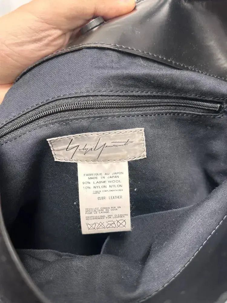 Yohji Yamamoto Yohji Yamamoto Leather Joint Shoulder Bag Size ONE SIZE - 6 Thumbnail