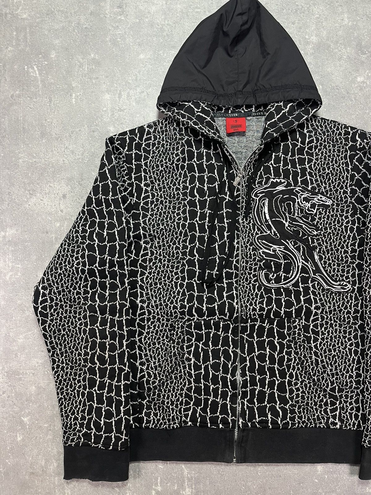 Japanese Brand Mondo Vintage 3D Tiger Zip Hoodie L Affliction Rare Size US L / EU 52-54 / 3 - 3 Thumbnail