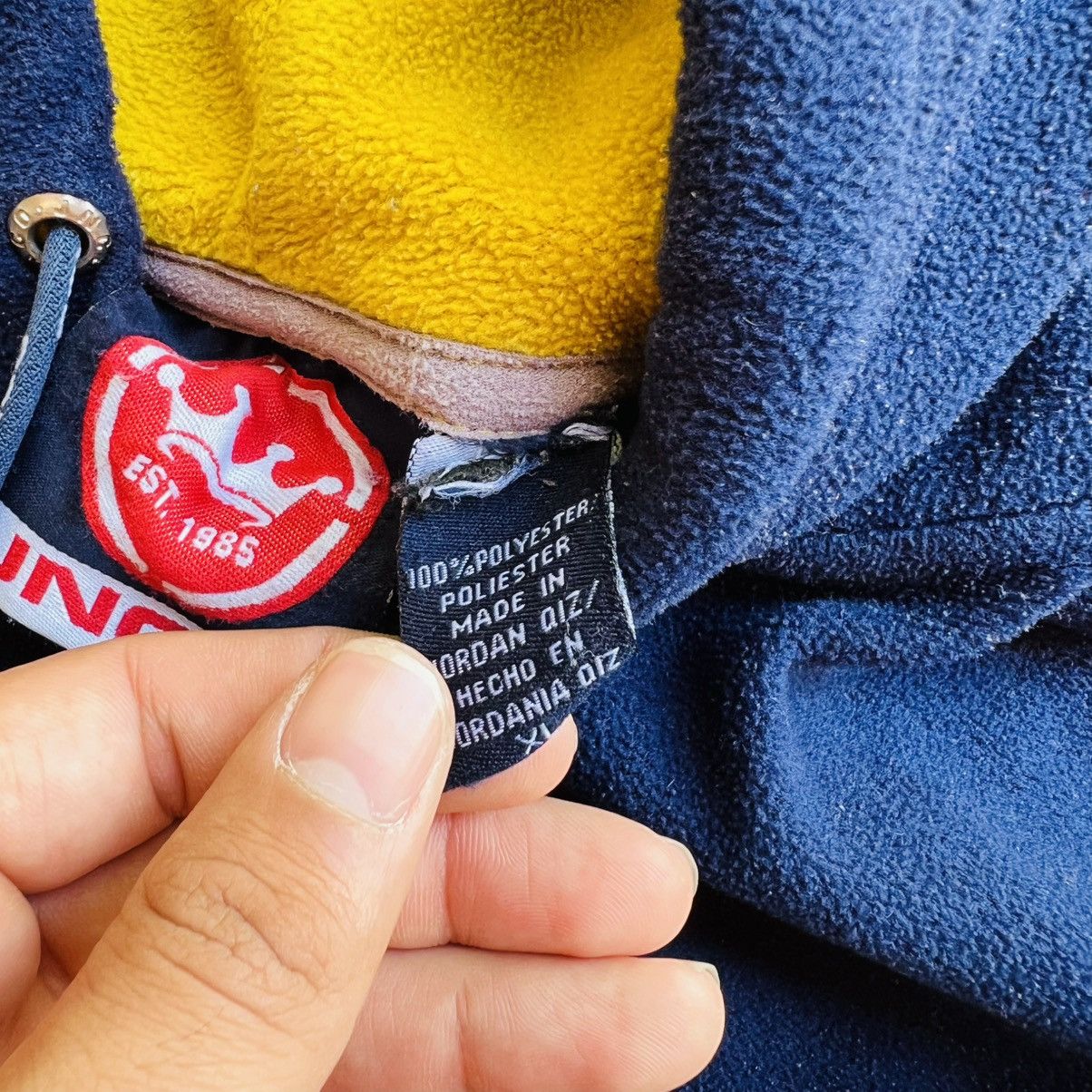 JNCO × Vintage Rare Vintage 90s Navy JNCO Crown Logo Baggy Fleece Size US XL / EU 56 / 4 - 3 Thumbnail