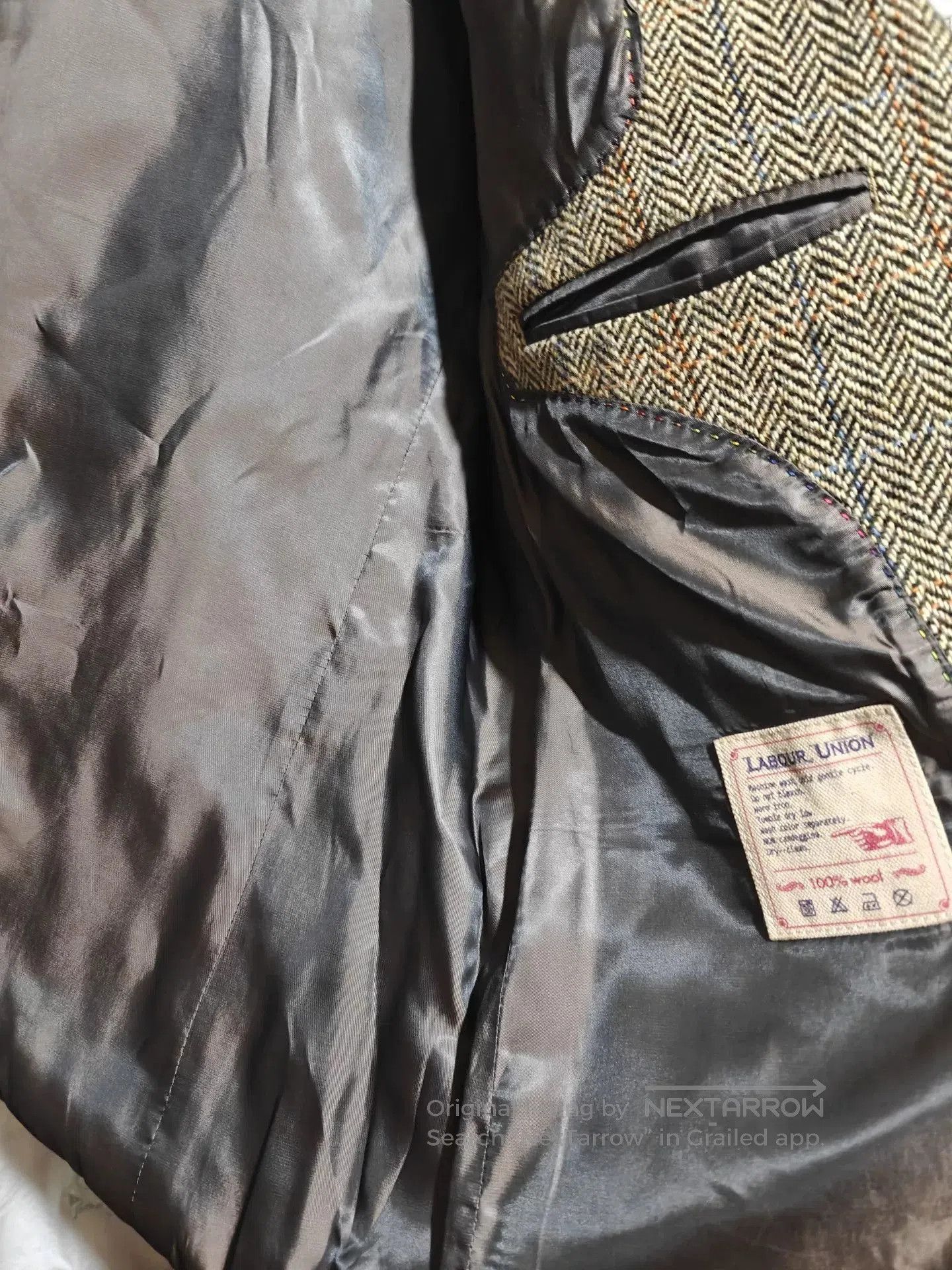Vintage Labour Union Ivy Wool Tweed Vintage Jacket. Size US S / EU 44-46 / 1 - 7 Thumbnail