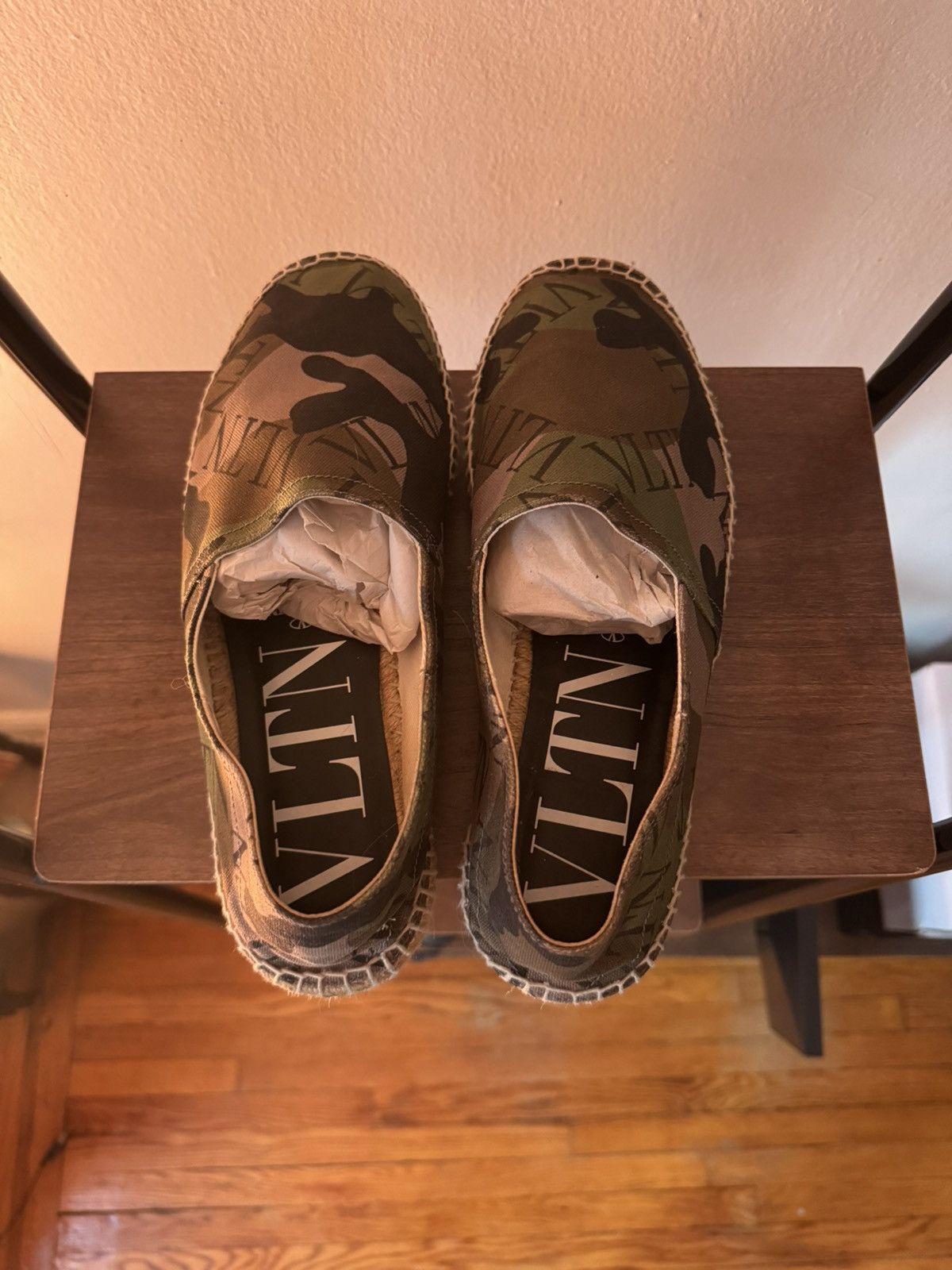 Valentino VLTN Camo Espadrilles Size US 11 / EU 44 - 2 Thumbnail