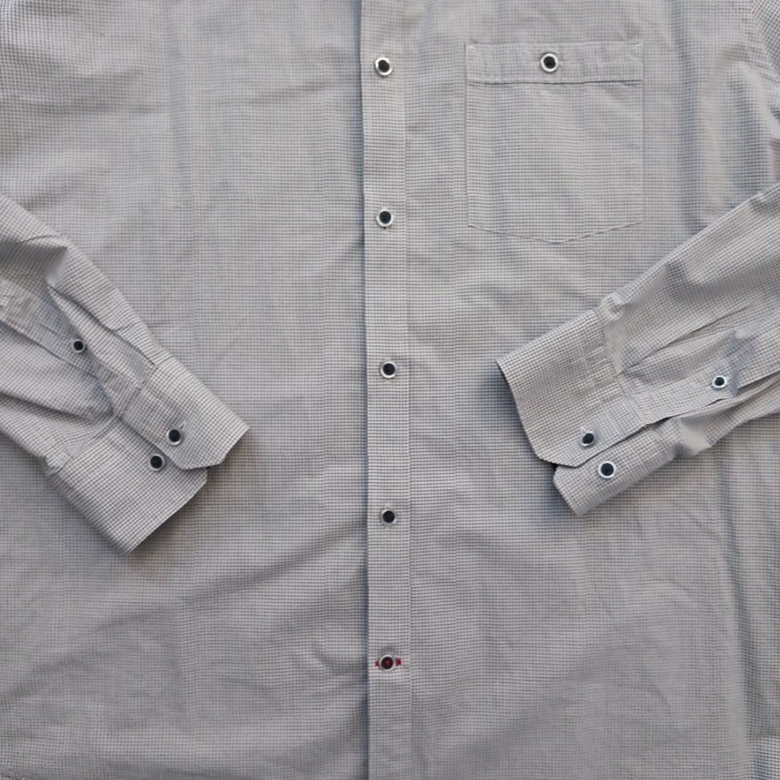 Express Express Shirt Mens XL Blue Check Long Sleeve Button-Up Cotton Size US XL / EU 56 / 4 - 3 Thumbnail
