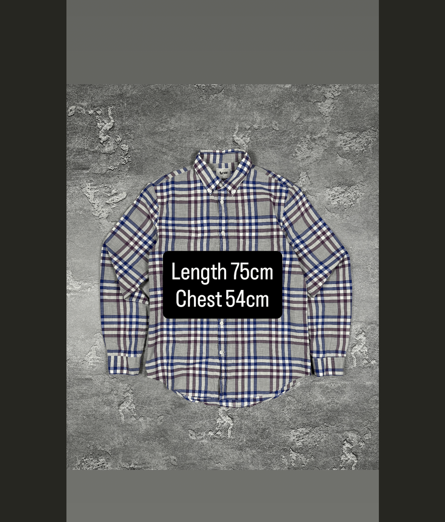 Acne Studios Acne Studios Plaid Button Shirt Size M Luxury Size US M / EU 48-50 / 2 - 2 Thumbnail