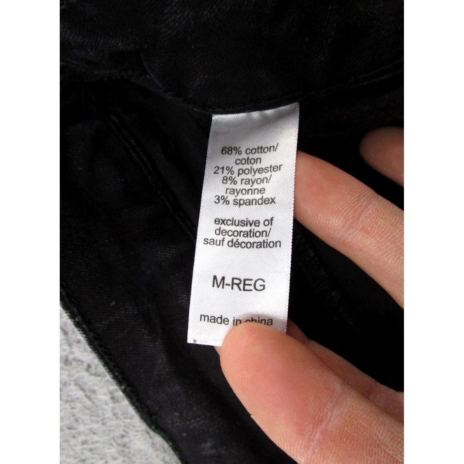 Vintage Maurices Black Denim Skinny Jeans Womens Size M Reg Stretch Mid Rise 5-Pocket Design Denim Shirt? Size 32" / US 10 / IT 46 - 5 Thumbnail