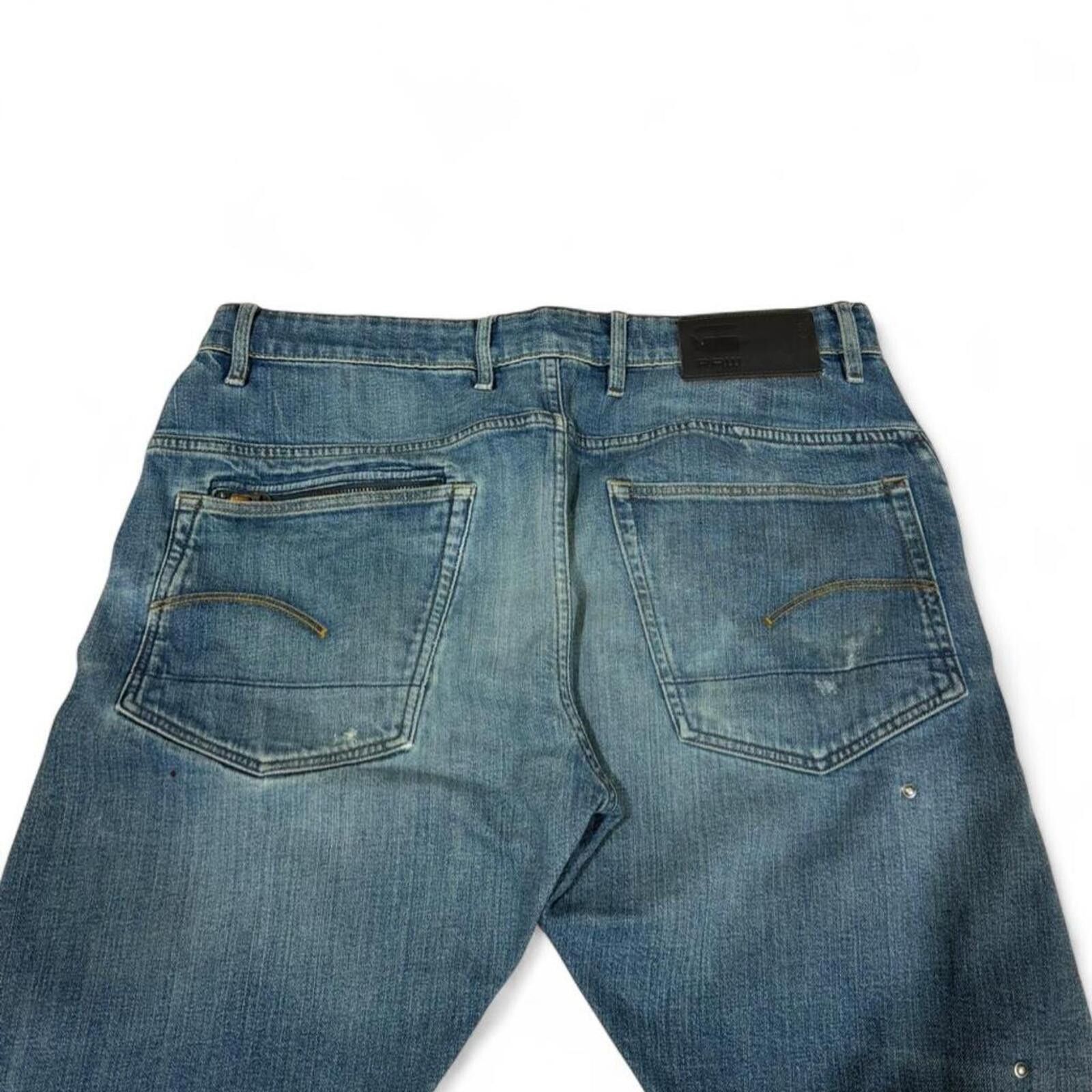 True Religion G-Star Raw blue denim jeans with zipper design Size US 36 / EU 52 - 5 Thumbnail