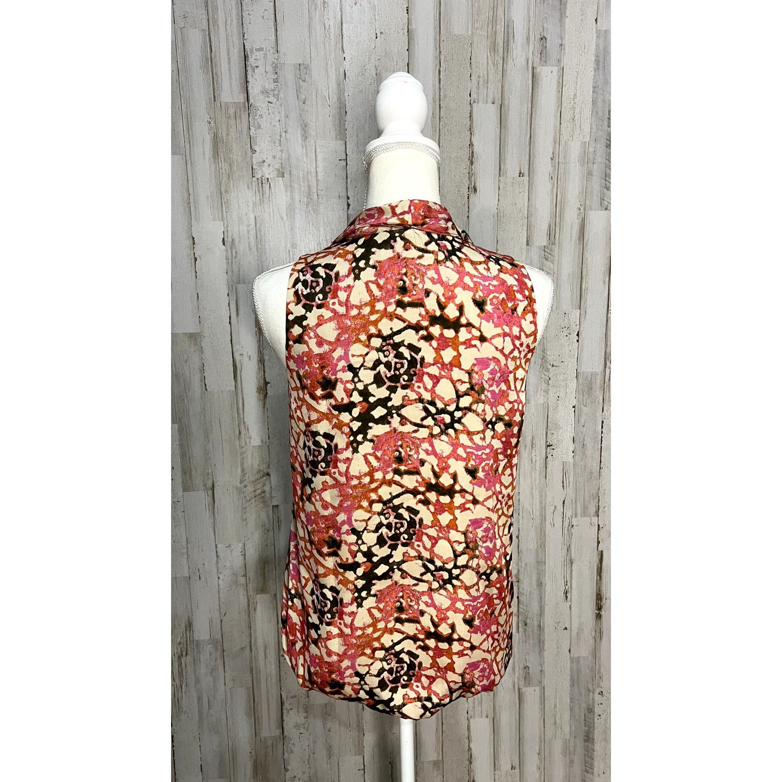 Michael Kors Michael Kors Women's Cowl Neck Floral Blouse Top Size Small Size S / US 4 / IT 40 - 4 Thumbnail