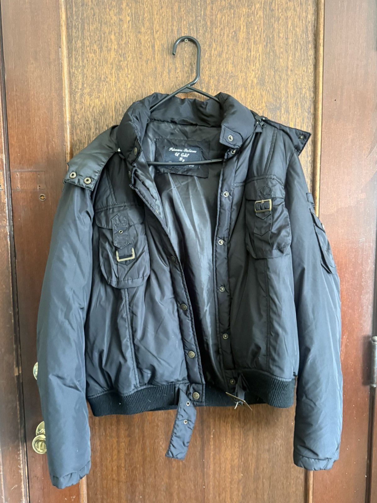 Other Vintage black cropped down military puffer jacket Size US L / EU 52-54 / 3 - 1 Thumbnail
