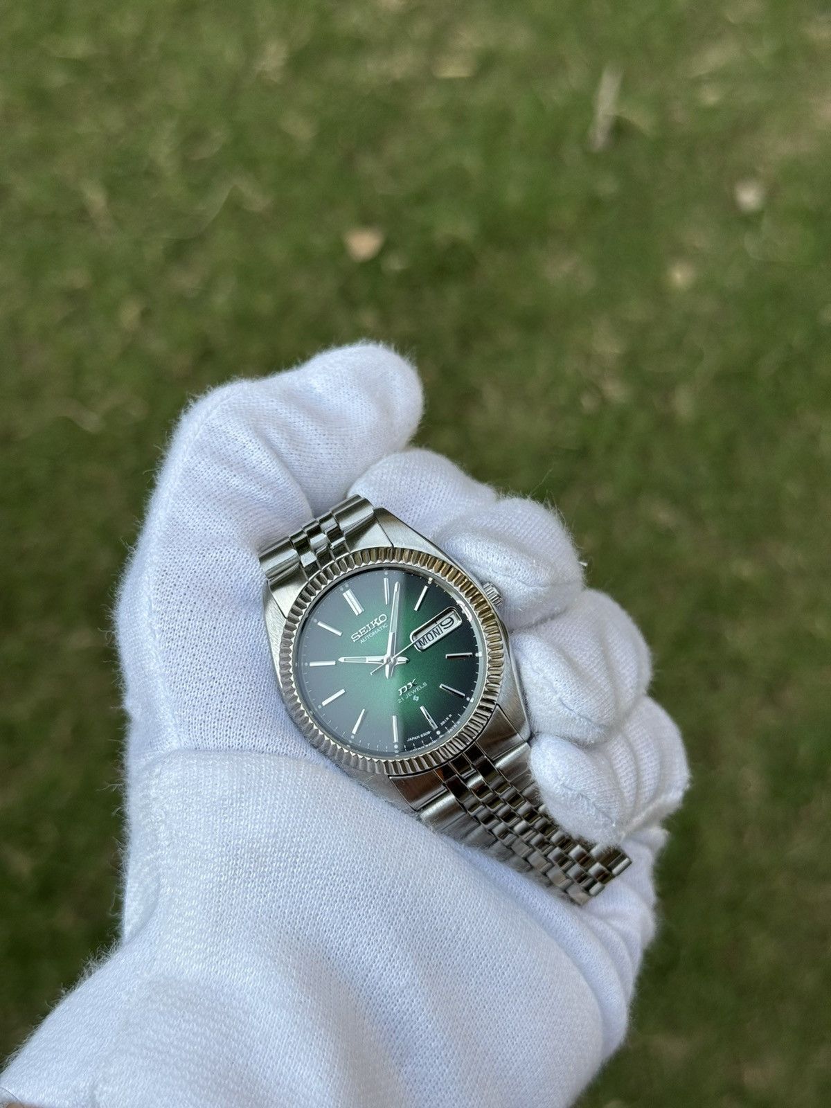 Seiko Seiko 5 DX Fluted Bezel Automatic 6309 Japanese mens Watch Size 36 - 2 Thumbnail