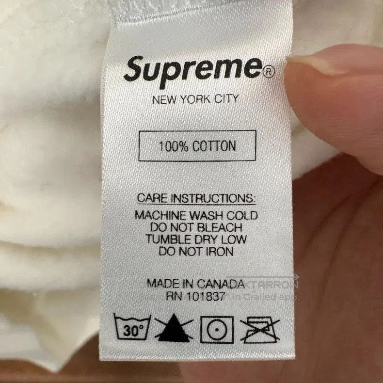 Palm Angels Supreme 18ss White Logo Hoodie-yf. Size US L / EU 52-54 / 3 - 7 Thumbnail