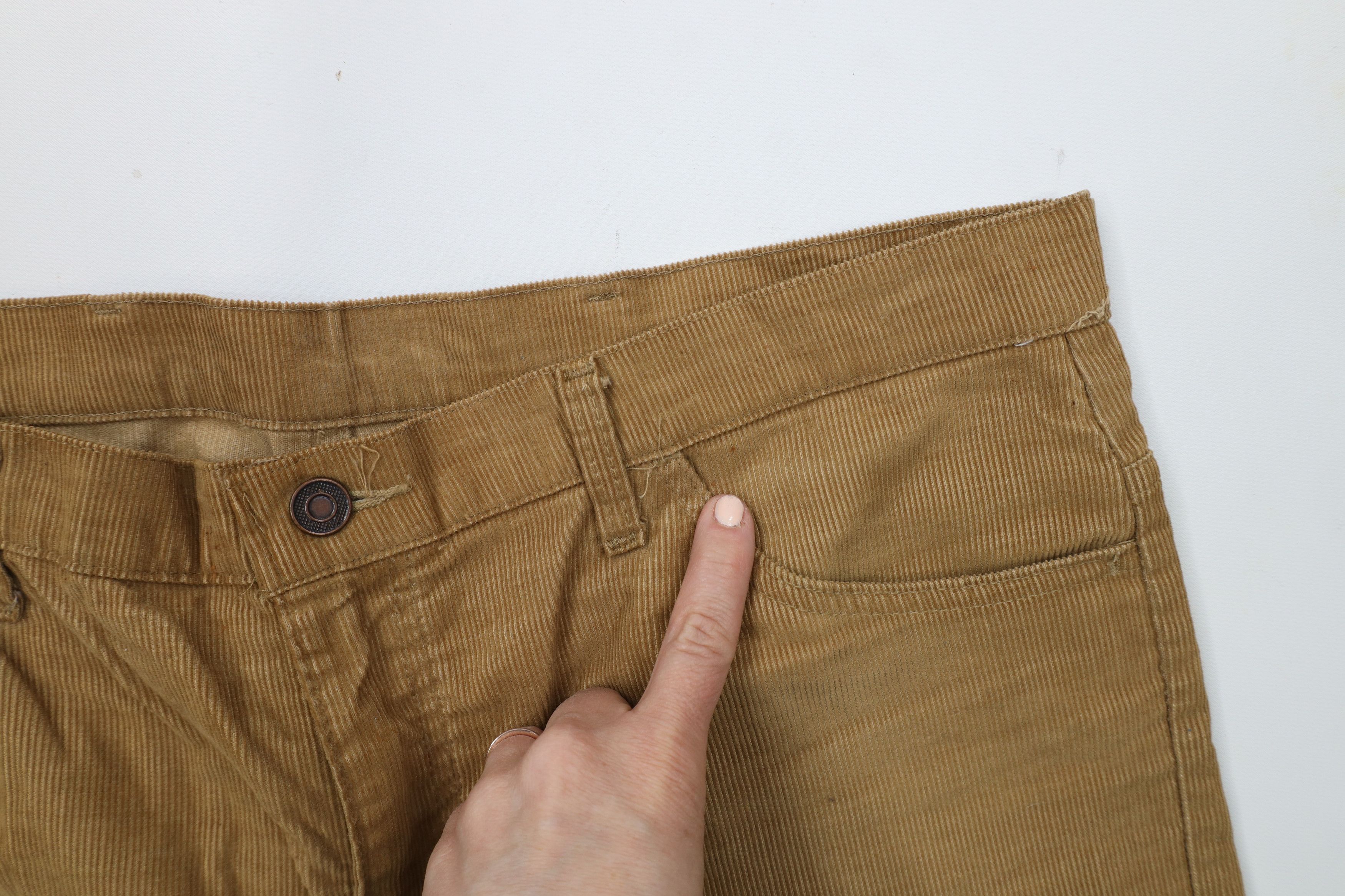 Vintage Vintage 70s Streetwear Wide Leg Corduroy Chino Pants USA Size US 38 / EU 54 - 8 Thumbnail
