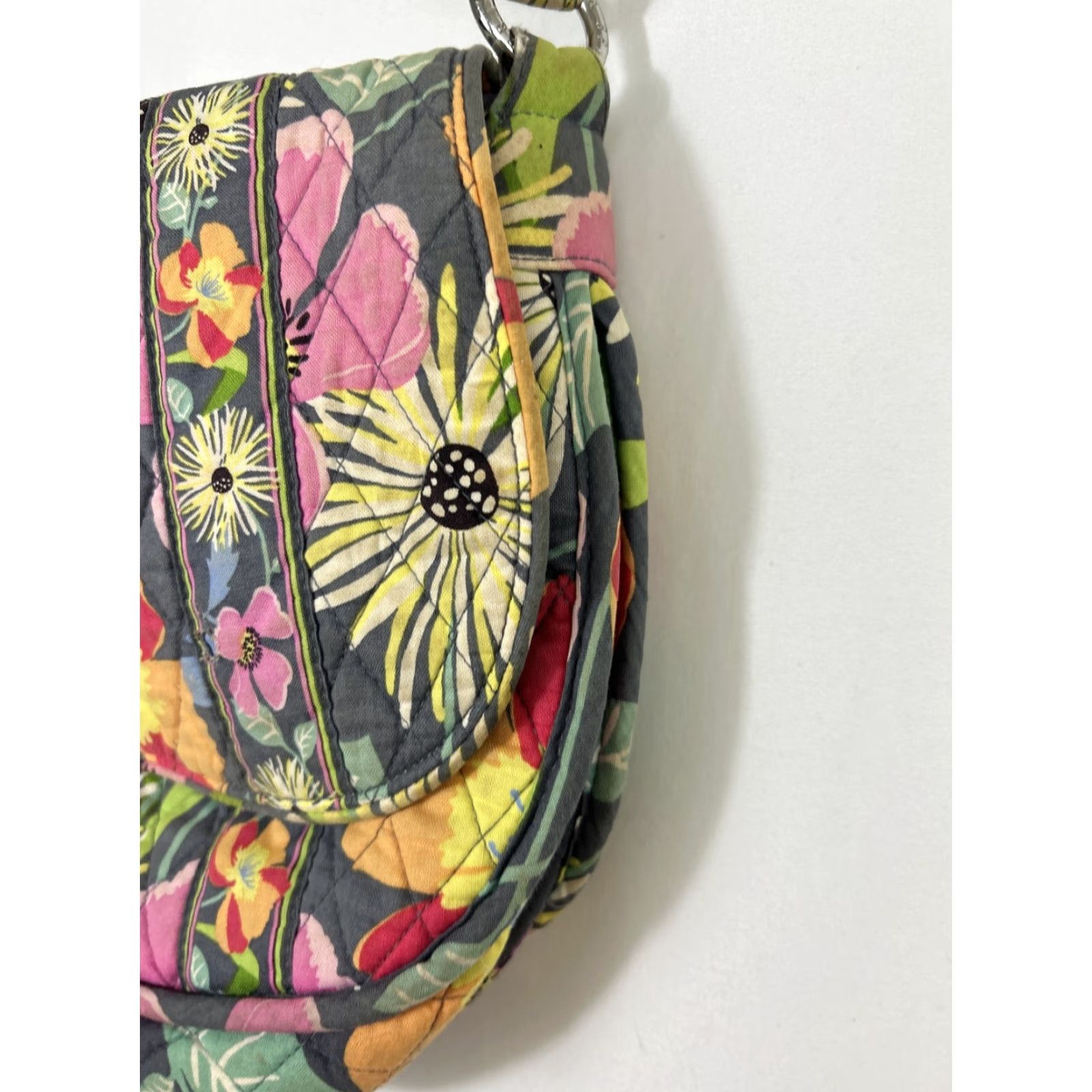 Vera Bradley Vera Bradley Crossbody Purse Women Multicolor Floral Cotton Blue Hardware 13x10x4 Size ONE SIZE - 6 Thumbnail