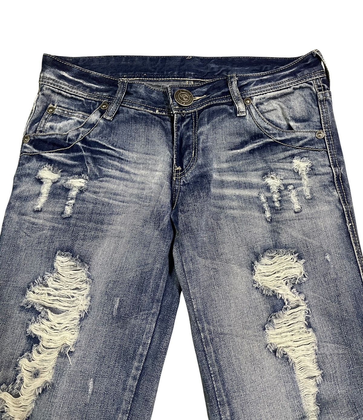 Japanese Brand Rare Vintage Japanese Brand SP Ray Distressed Jeans 2000s Size US 30 / EU 46 - 3 Thumbnail
