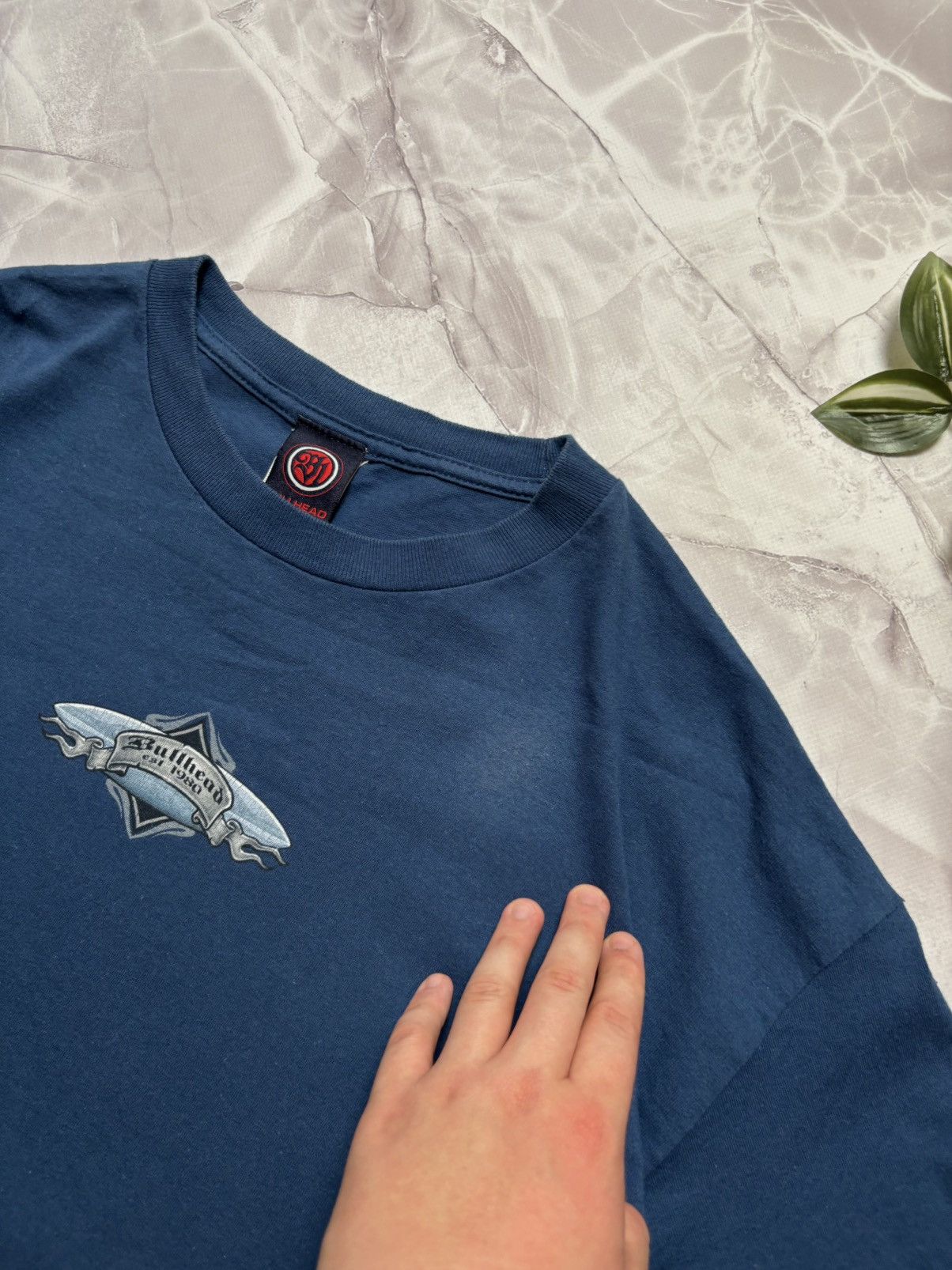 Bullhead Denim Co. × Vintage Vintage Bullhead T Shirt Hot Girl Surf 90s Y2K Mens XL Size US XL / EU 56 / 4 - 2 Thumbnail