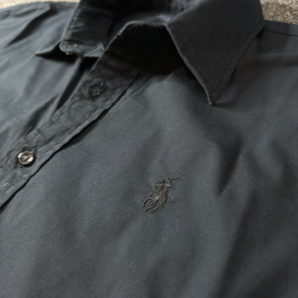 Ralph Lauren Slim Pit Dark Blue Button Up Shirt Size XL / US 12-14 / IT 48-50 - 7 Thumbnail