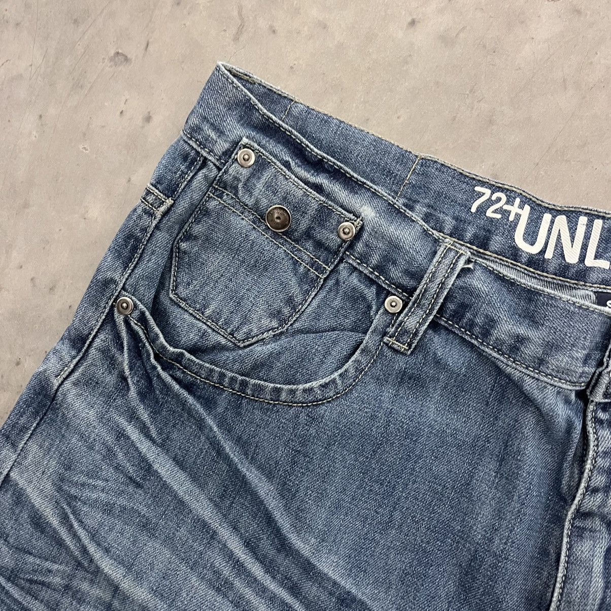 Ecko Unltd. × Vintage Y2K Ecko Untld. baggy skater gothic affliction style jorts Size US 40 / EU 56 - 4 Thumbnail