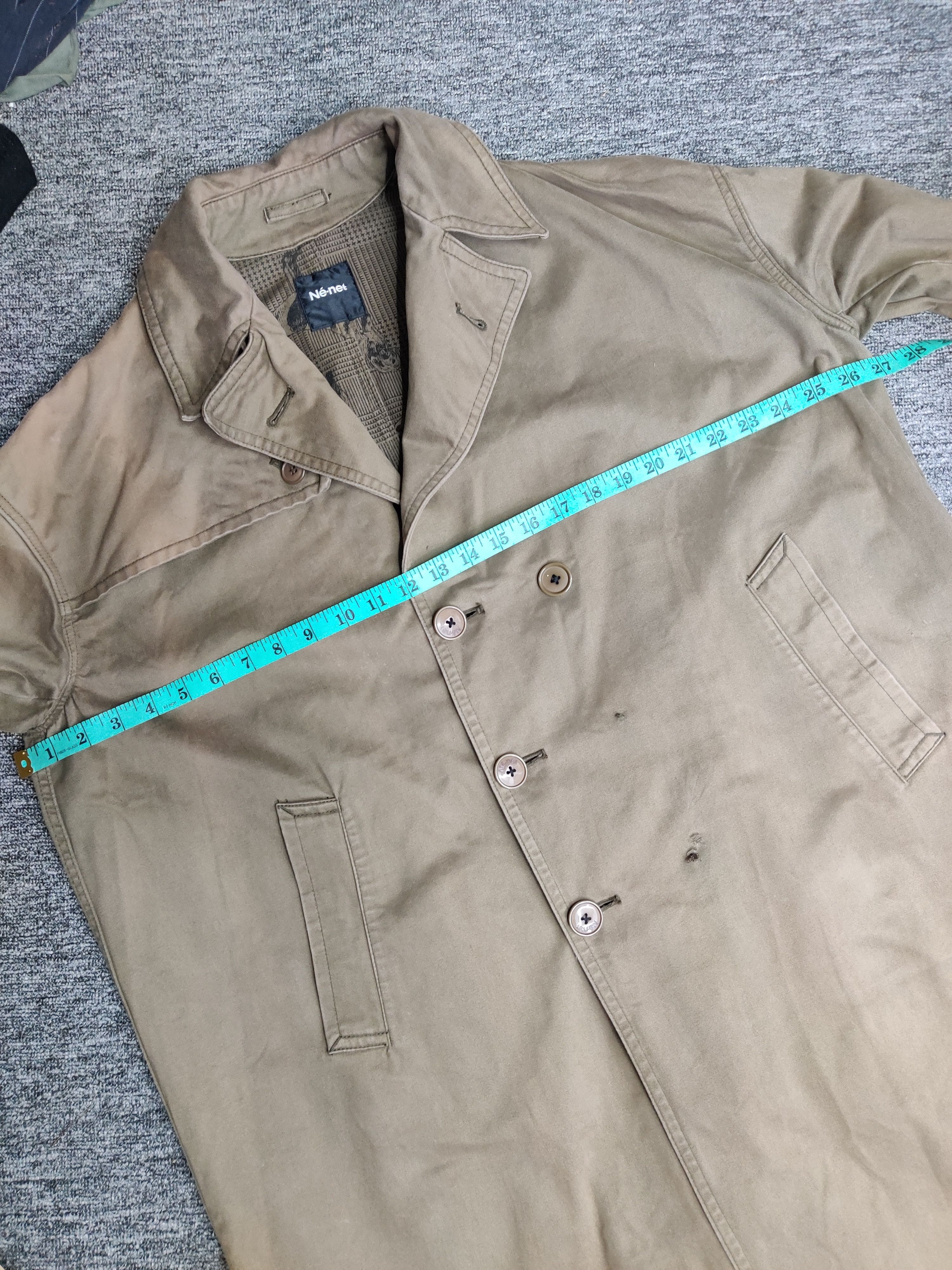 Ne-Net Vintage Ne-Net Double Breasted Sun Faded Trench Coat Size US XL / EU 56 / 4 - 19 Thumbnail