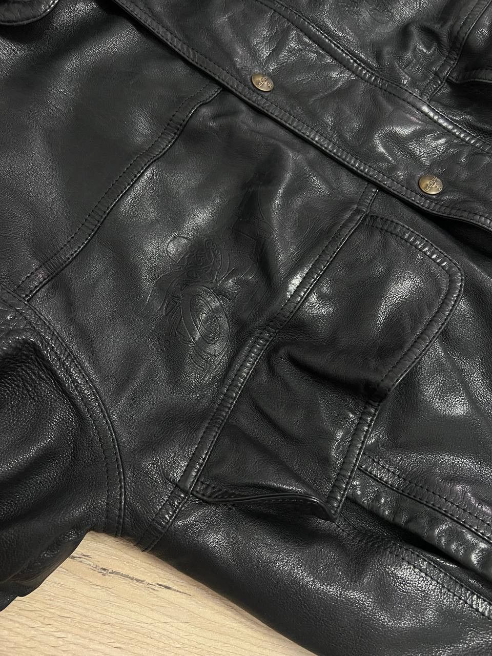 Iceberg Iceberg Vintage Leather Bomber Jacket Insulated Motorcycle Size US M / EU 48-50 / 2 - 13 Thumbnail