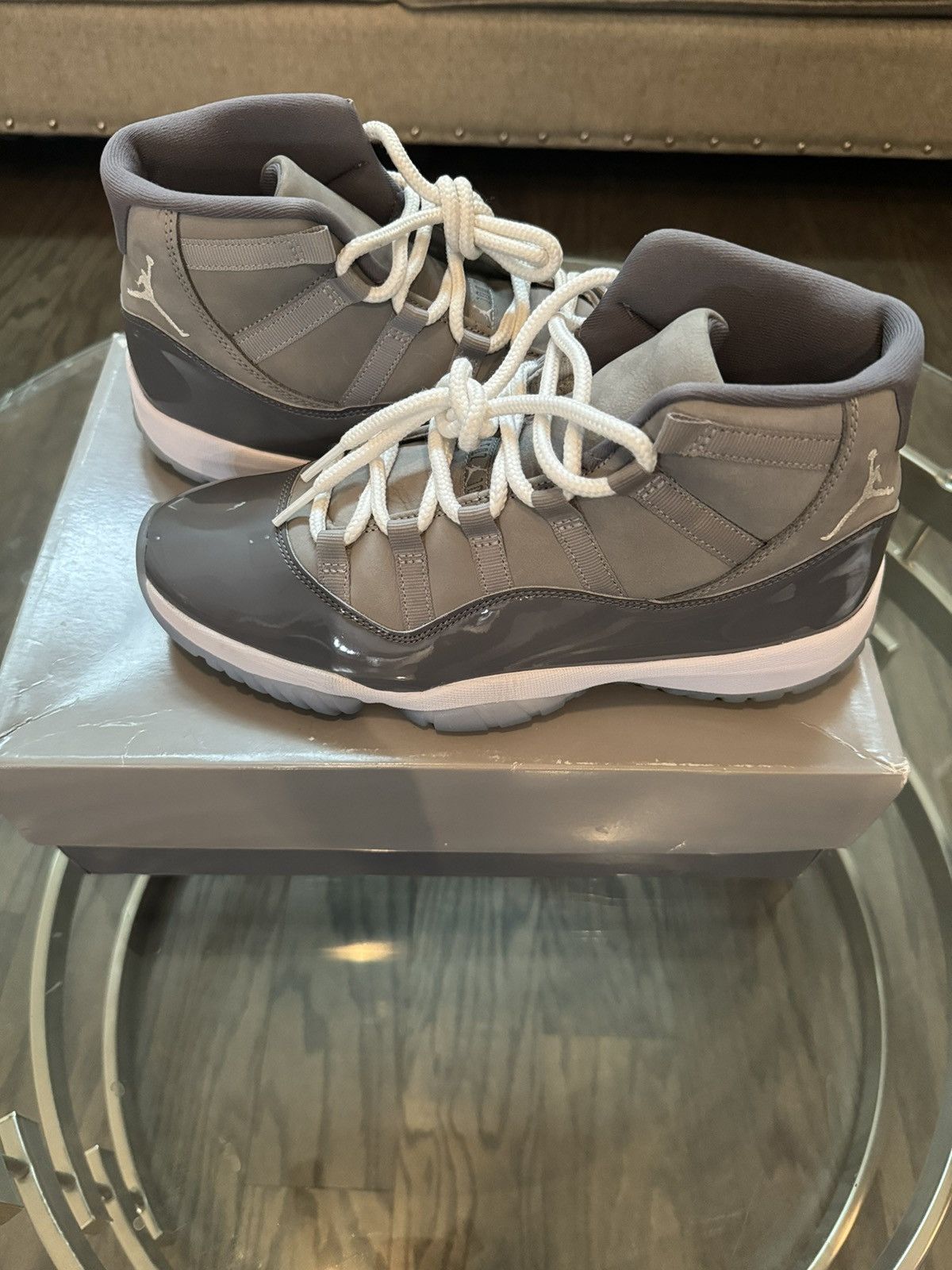 image of Air Jordan 11 Retro ‘Cool Grey’ 2021 Shoes, Men's (Size 10)