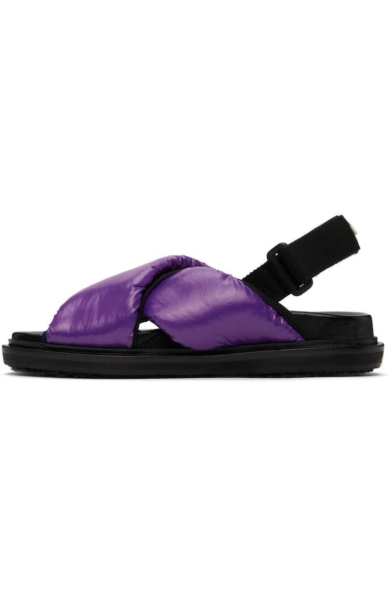 Marni o1y1125 Sandals in Purple/Black Size US 7 / IT 37 - 2 Thumbnail
