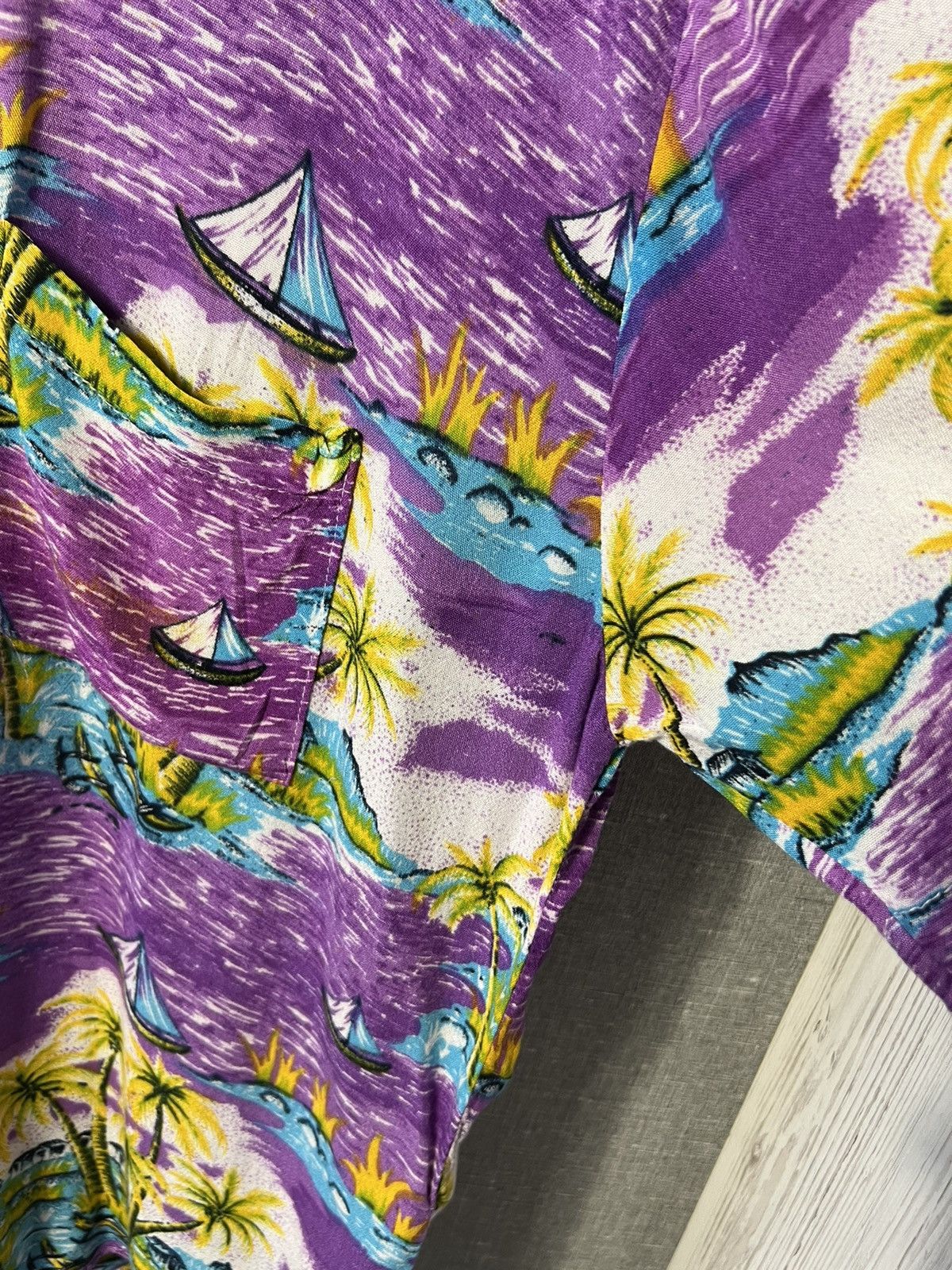 Fubu × Vintage Rare FUBU All Over Printed Hawaiian Button Shirt 100% Rayon Size US XL / EU 56 / 4 - 8 Thumbnail
