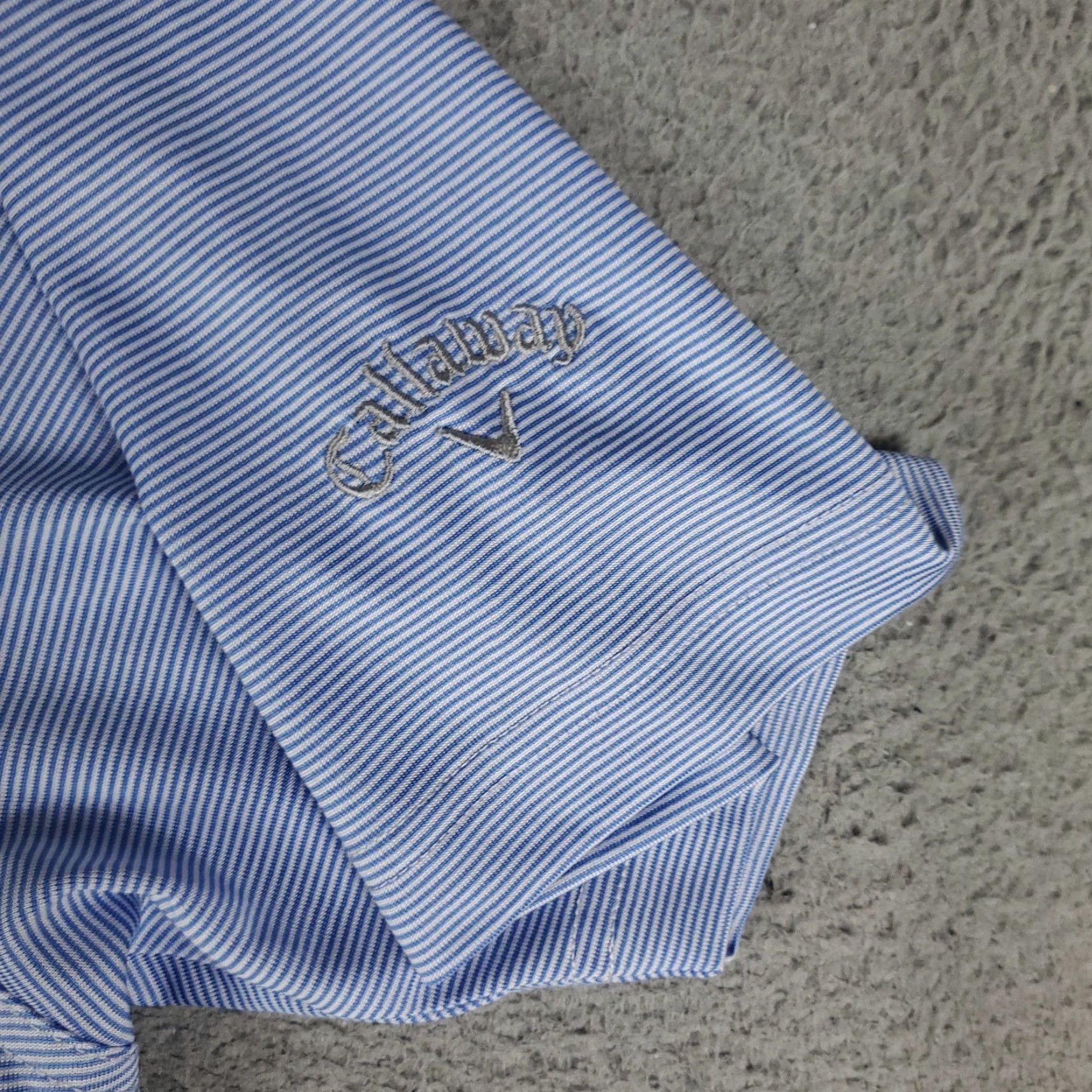 Callaway Callaway Polo Shirt Mens Size Medium Blue Striped Casual Golf Short Sleeve Shirt Mens Polo Size US M / EU 48-50 / 2 - 2 Thumbnail